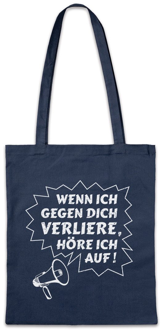 Beuteltasche Wenn Ich Gegen Dich Verliere Stofftasche Spiel Verlieren Verlierer