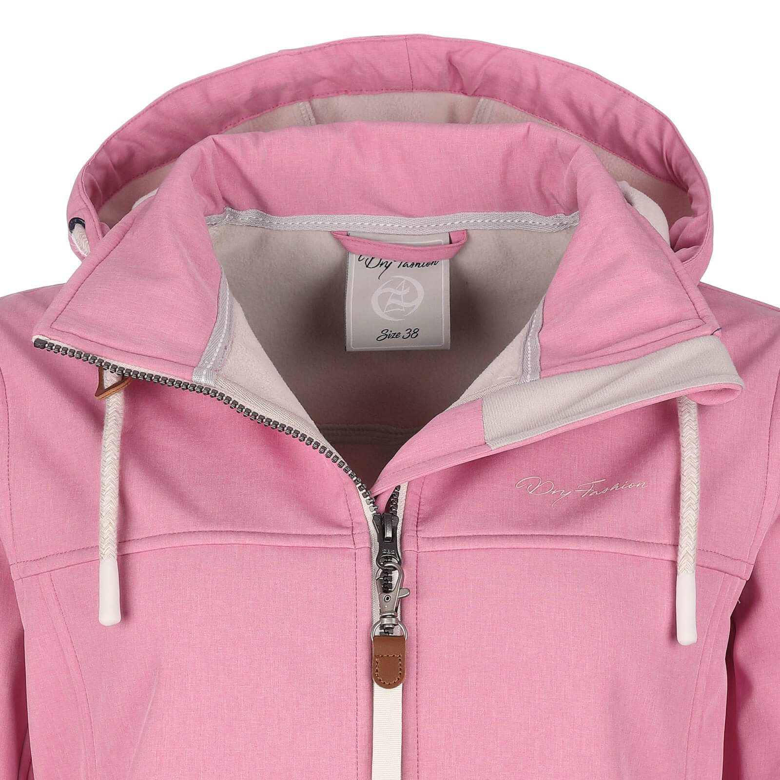Dry Fashion Softshelljacke Baltrum Damen Jacke Baltrum mit Fleece-Innenfutter und abnehmbarer Kapuze