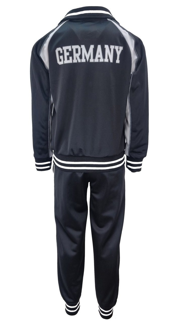 Fashion Boy Trainingsanzug Trainingsanzug Germany, Sportanzug Deutschland Schwarz Freizeitanzug JF560