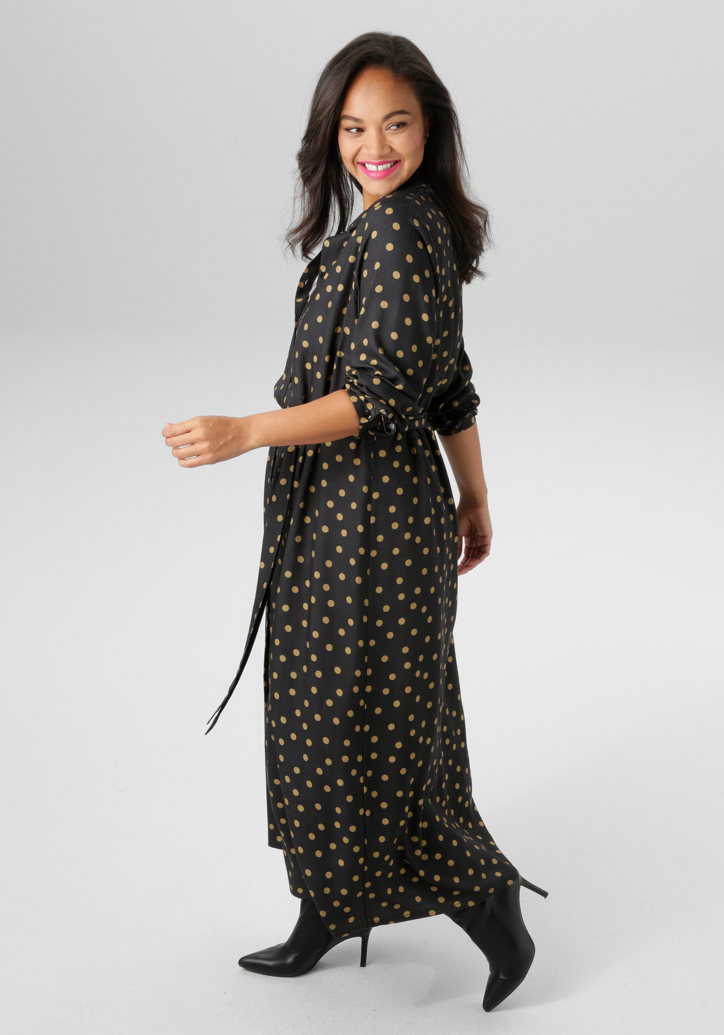 Aniston PLUS Blusenkleid aus weich fallender Viskose günstig online kaufen