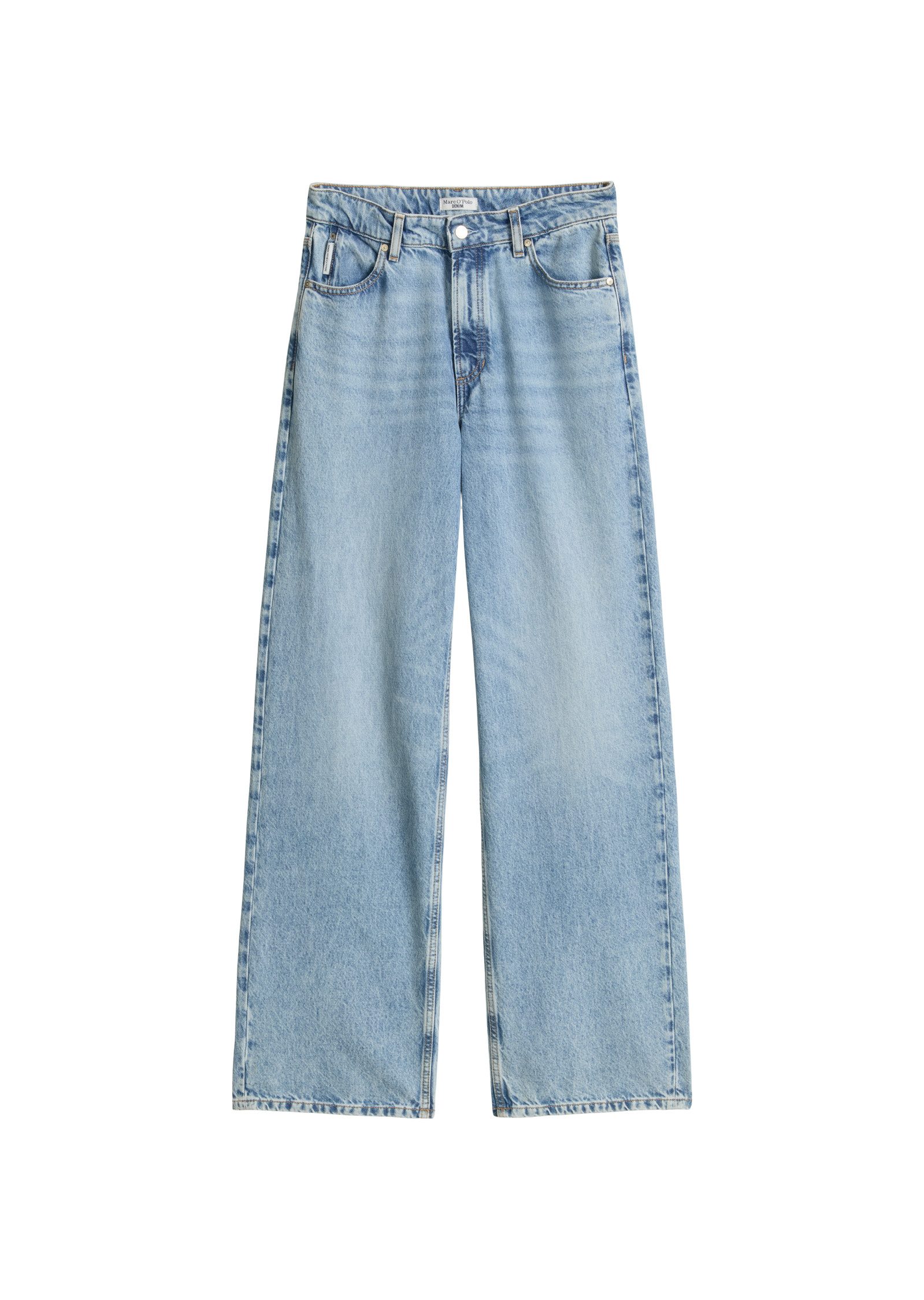 Skinny-fit-Jeans Denim Trousers, High Waist, Wide Le