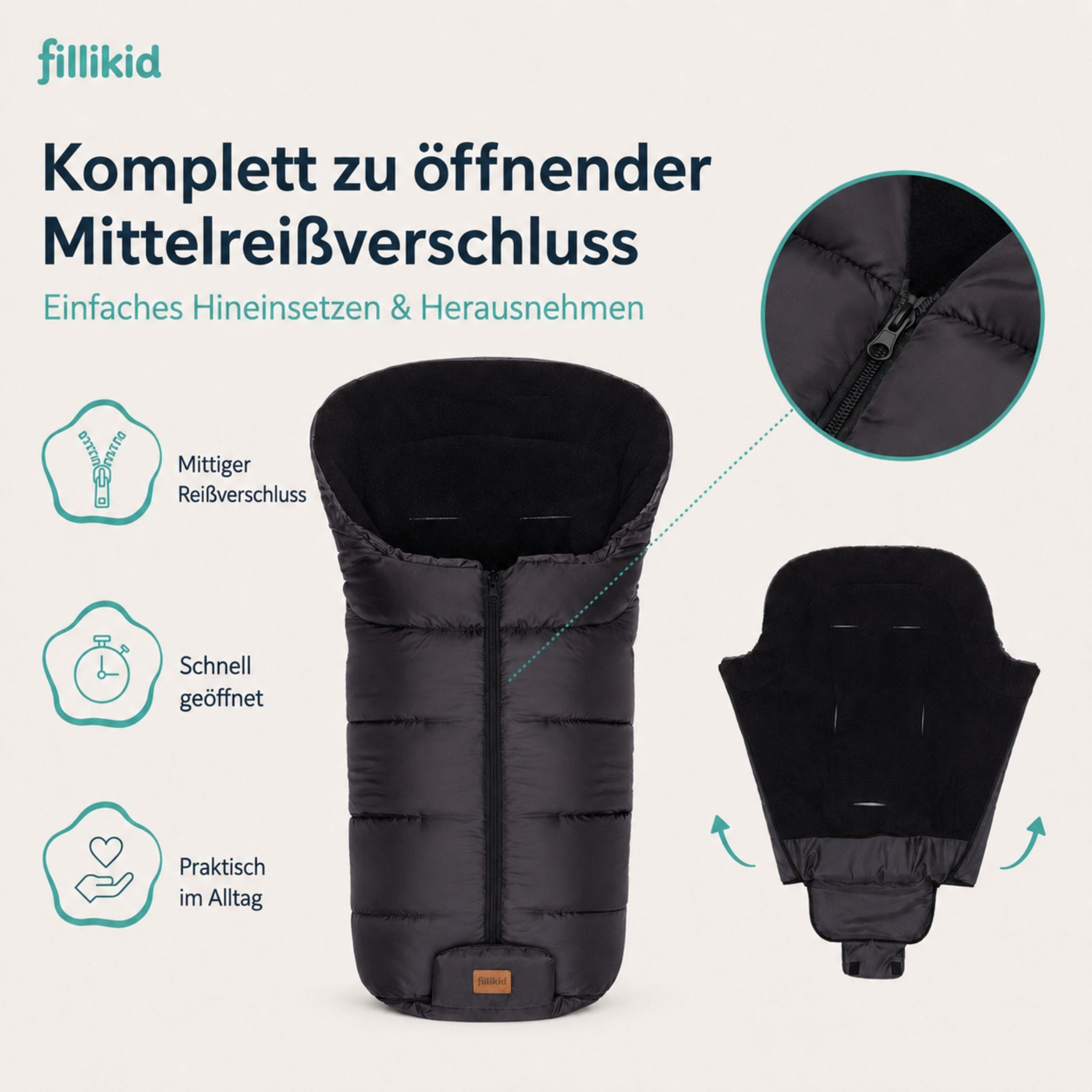 Fillikid Fußsack Winterfußsack Eco BIG – Bild 5 von 5