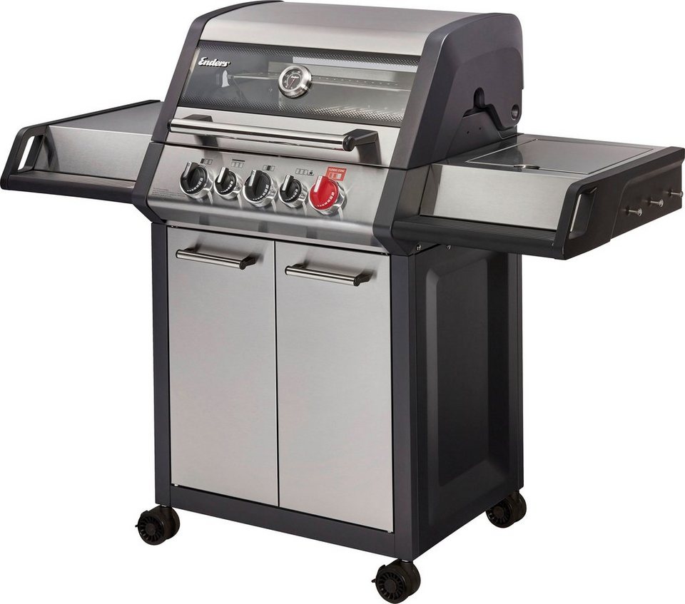 Enders® Gasgrill Monroe Pro 3 SIK Turbo, BxTxH: 144x58x119 cm, 3  Edelstahlbrenner für kraftvolles direktes und indirektes Grillen/ Backen