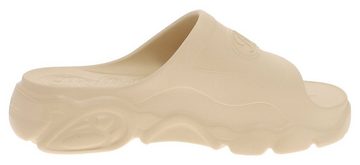 Buffalo CLD SLIDE Beige Zehentrenner Vegane Damen Sandale mit 5 cm hohem Absatz