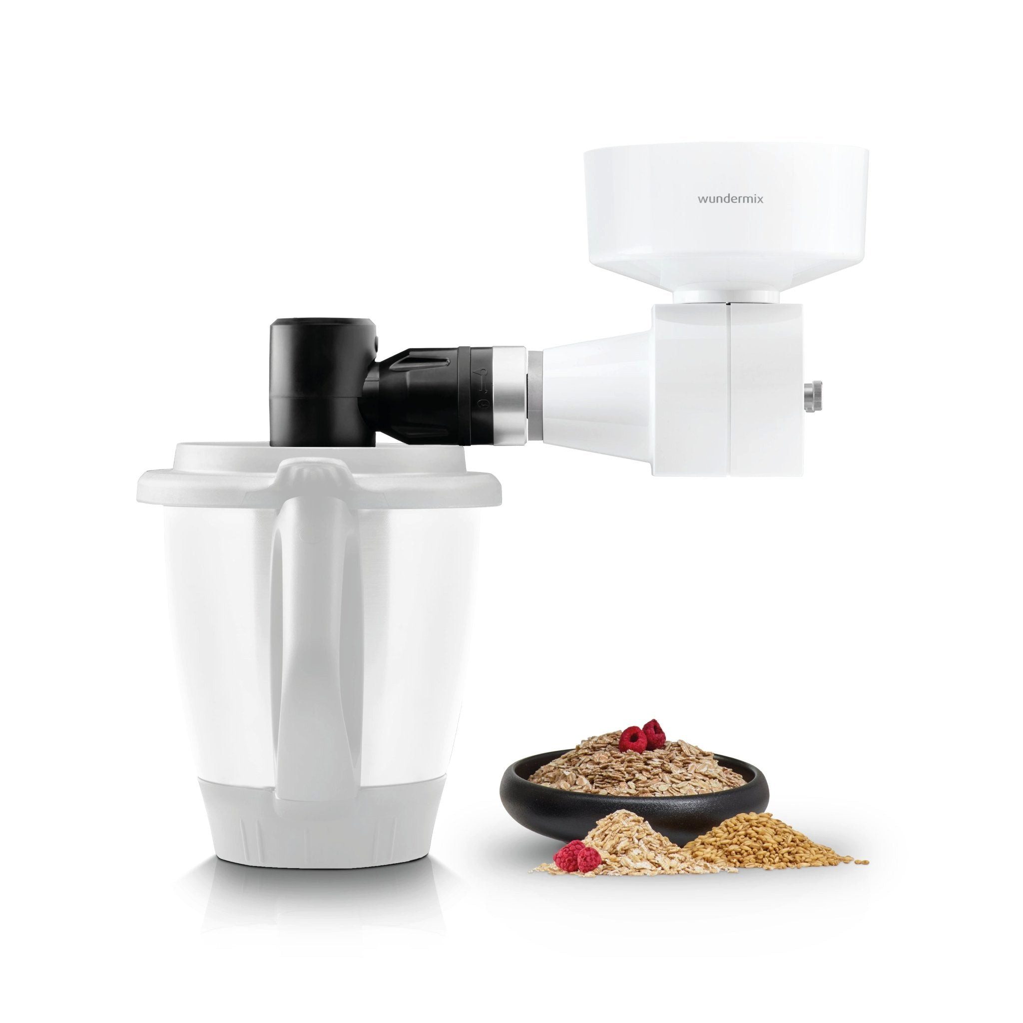 Wundermix Getreidemühlenaufsatz WunderCentix® Starter-Set Flockenquetsche, Zubehör für TM6, TM5, Flockenquetschen Aufsatz für Thermomix