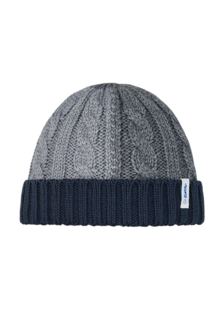 Eisbär Beanie Alba - Merinomix - grau/navyblau - 1 Stück