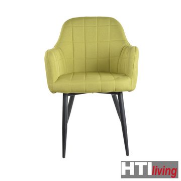 HTI-Living Esszimmerstuhl Armlehnenstuhl Retro 1 Stück Albany Grün (Stück, 1 St), bequemer Stuhl für Ess- und Wohnzimmer