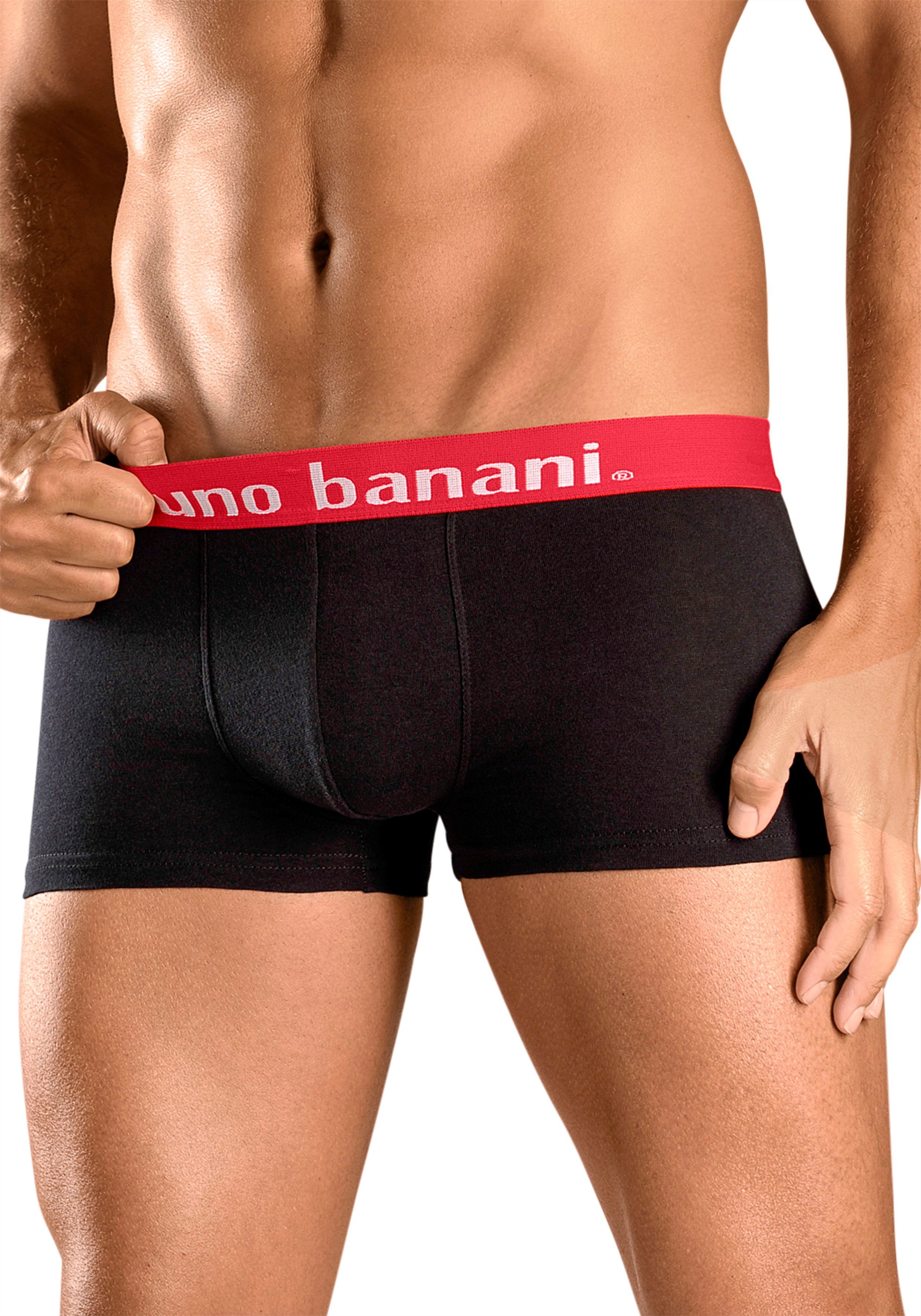 Bruno Banani Hipster (Packung, 4-St) knapp sitzende Boxershorts in uni oder gemustert aus Baumwollmischung