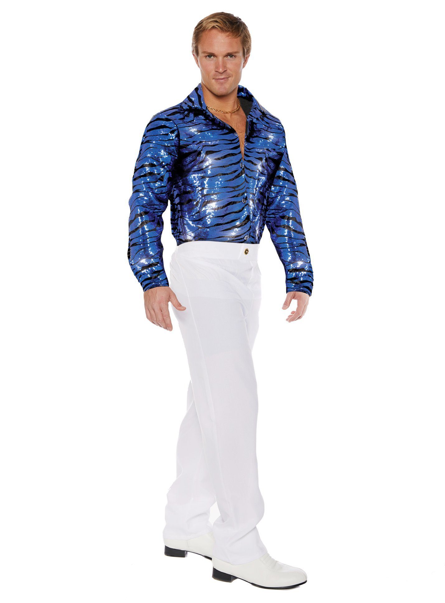 Underwraps T-Shirt Disco Hemd Blue Tiger günstig online kaufen