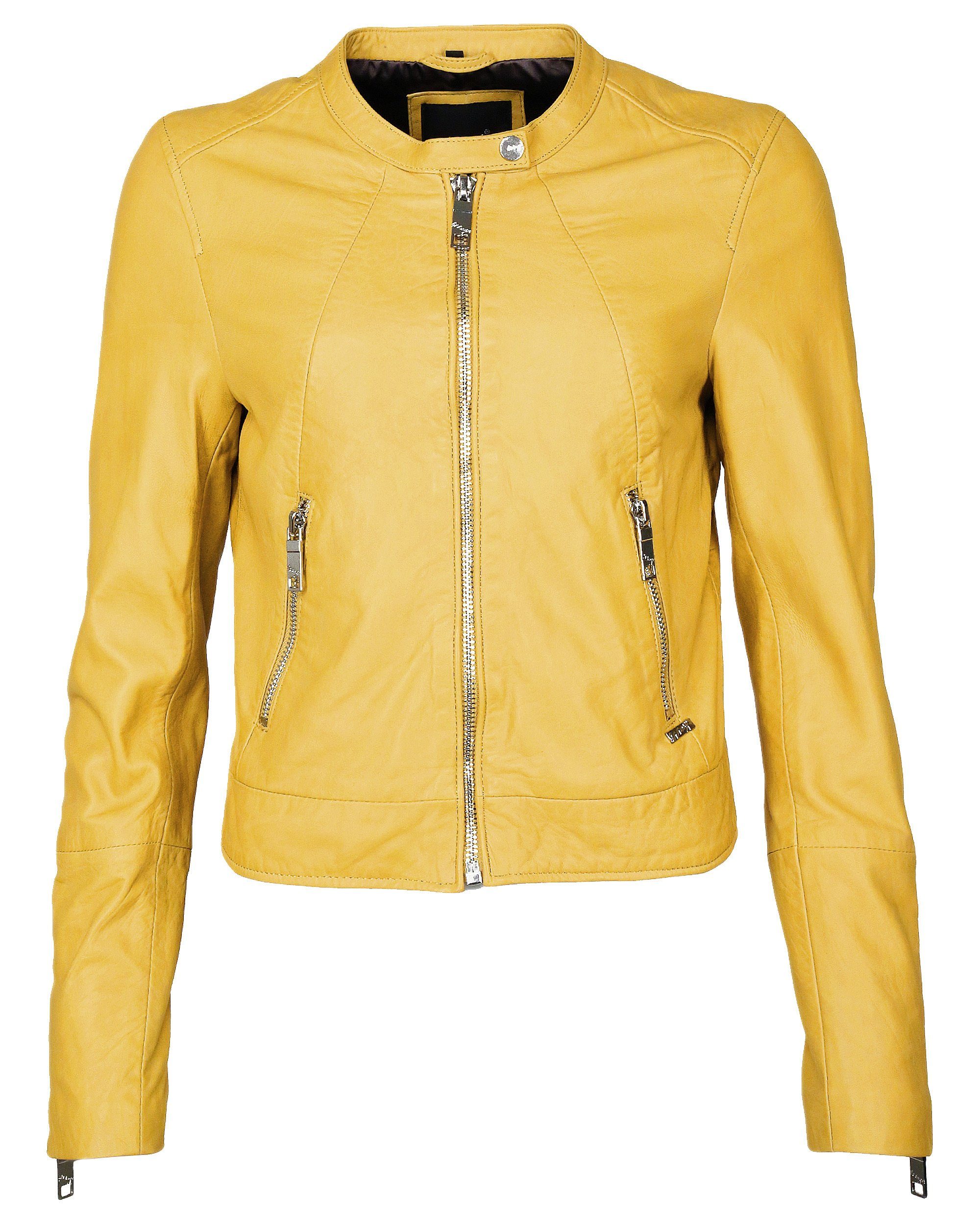 Grenada yellow Lederjacke Maze