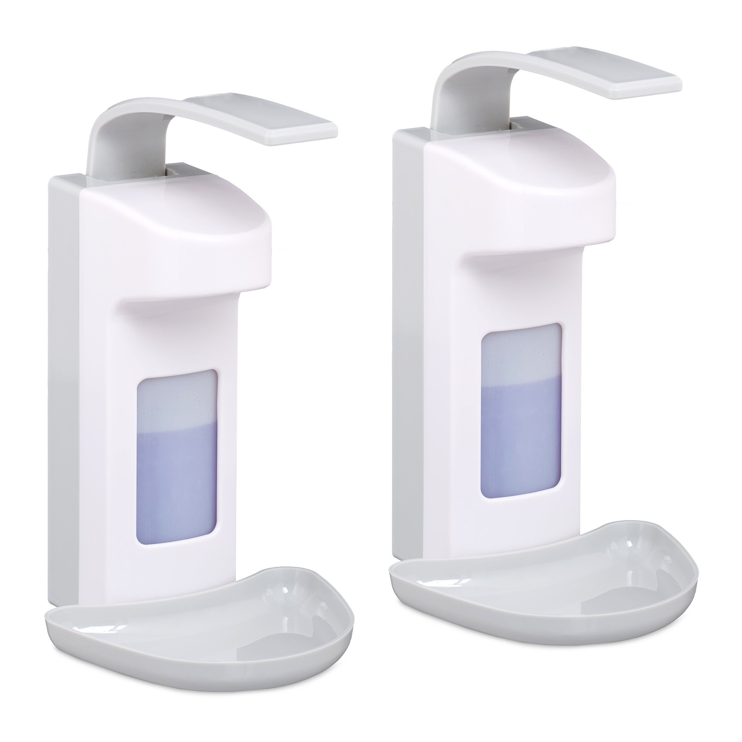 Desinfektionsmittelspender 2 x Desinfektionsspender mit Schale