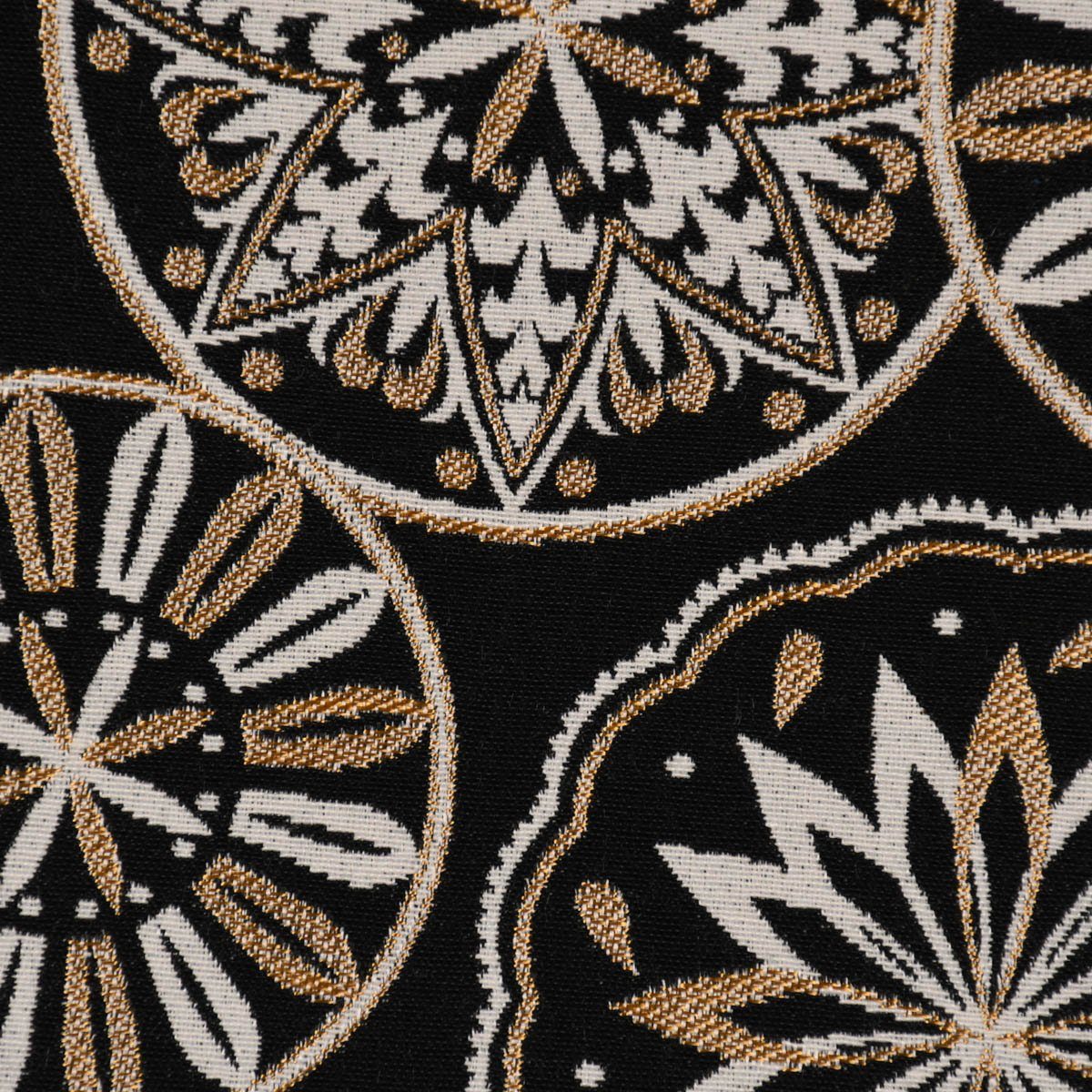 Thumbnail - SCHÖNER LEBEN. Stoff Dekostoff Metallic Mandala Deco Luxury Mandalas schwarz gold ecru 1,4m