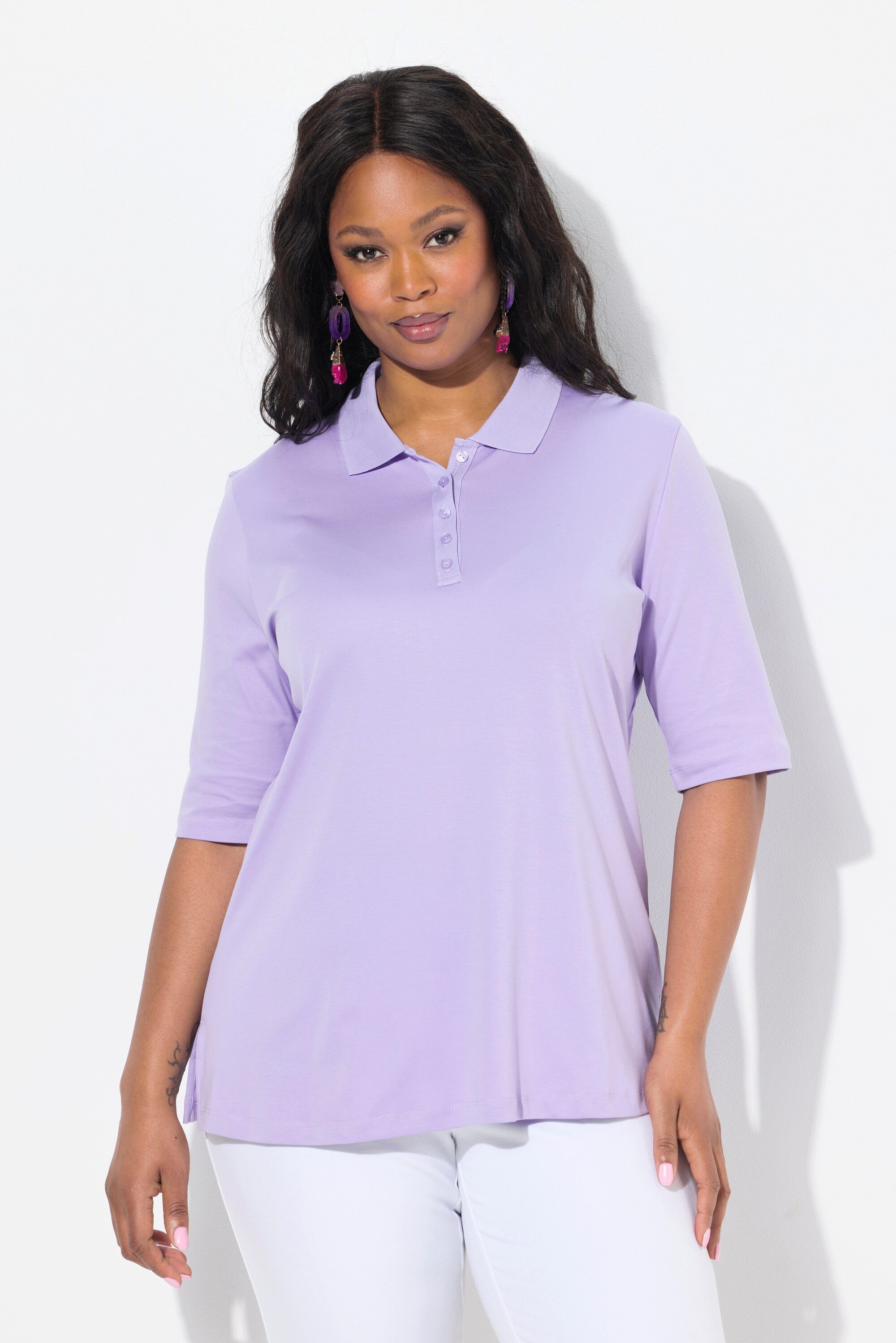 Ulla Popken Poloshirt Poloshirt Classic Polokragen günstig online kaufen