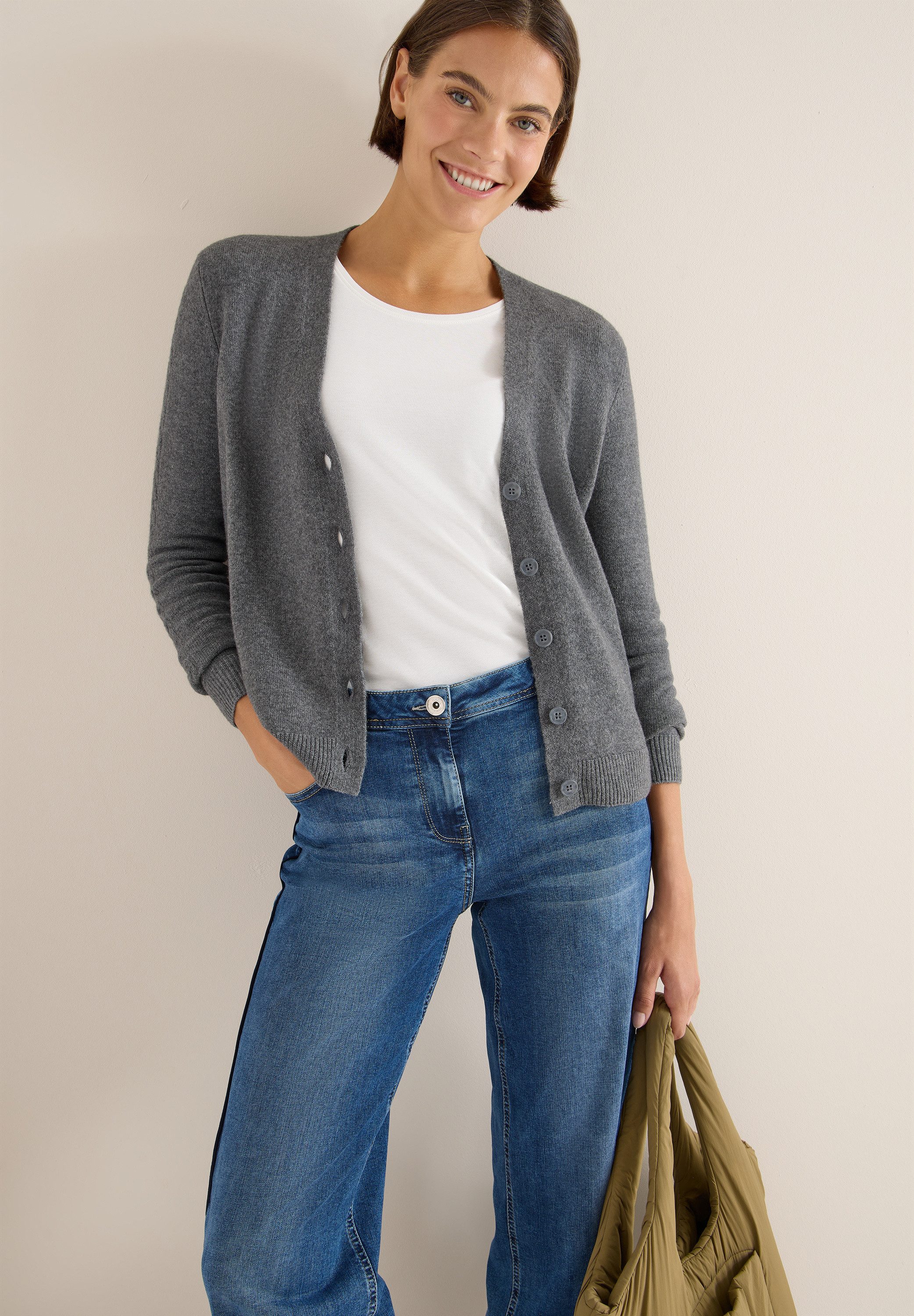 CECIL Cardigan mit Knopfleiste