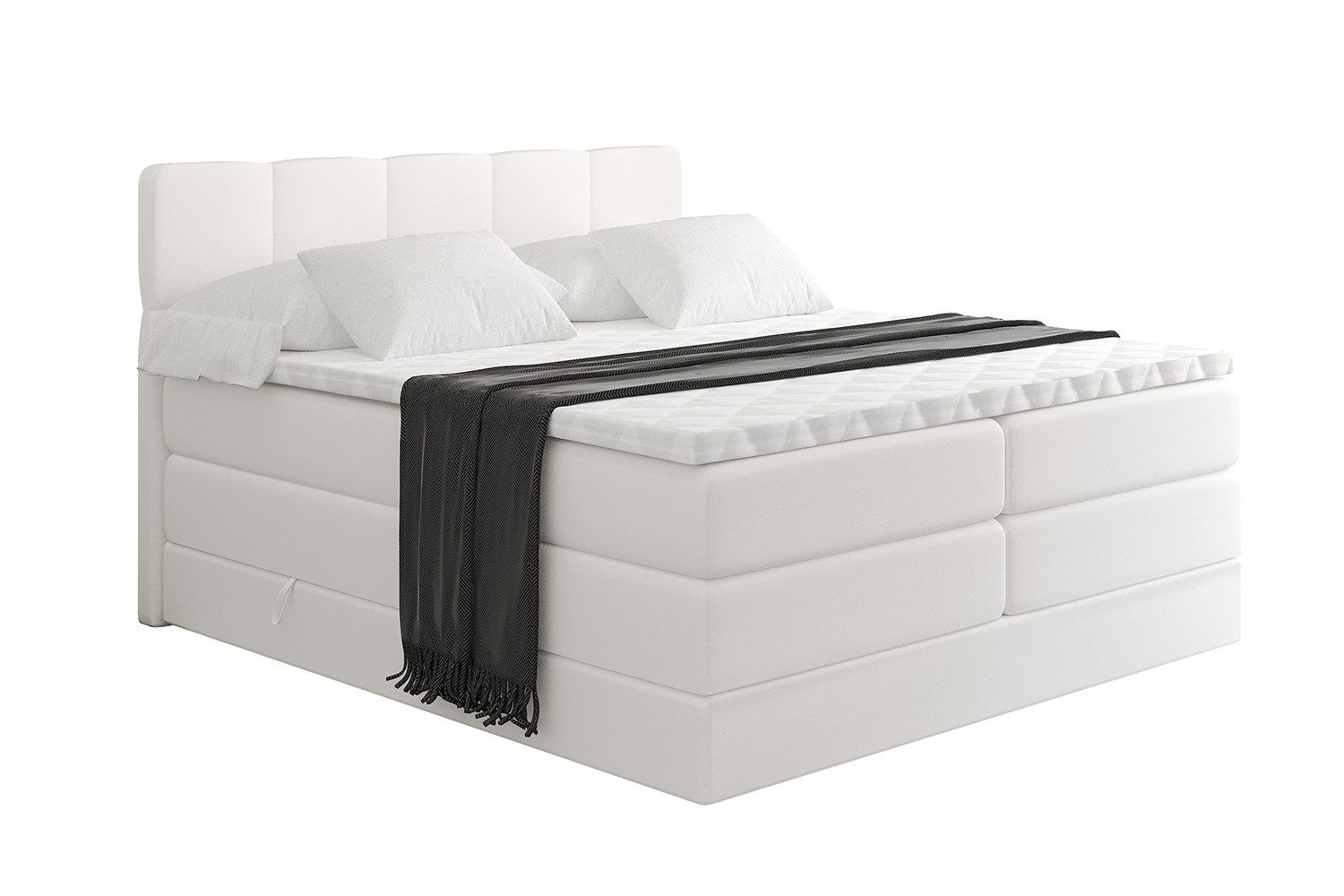 ALTDECOR Boxspringbett LIRO KING (Multipocket-Matratze H4, H3 Matratze Bone günstig online kaufen