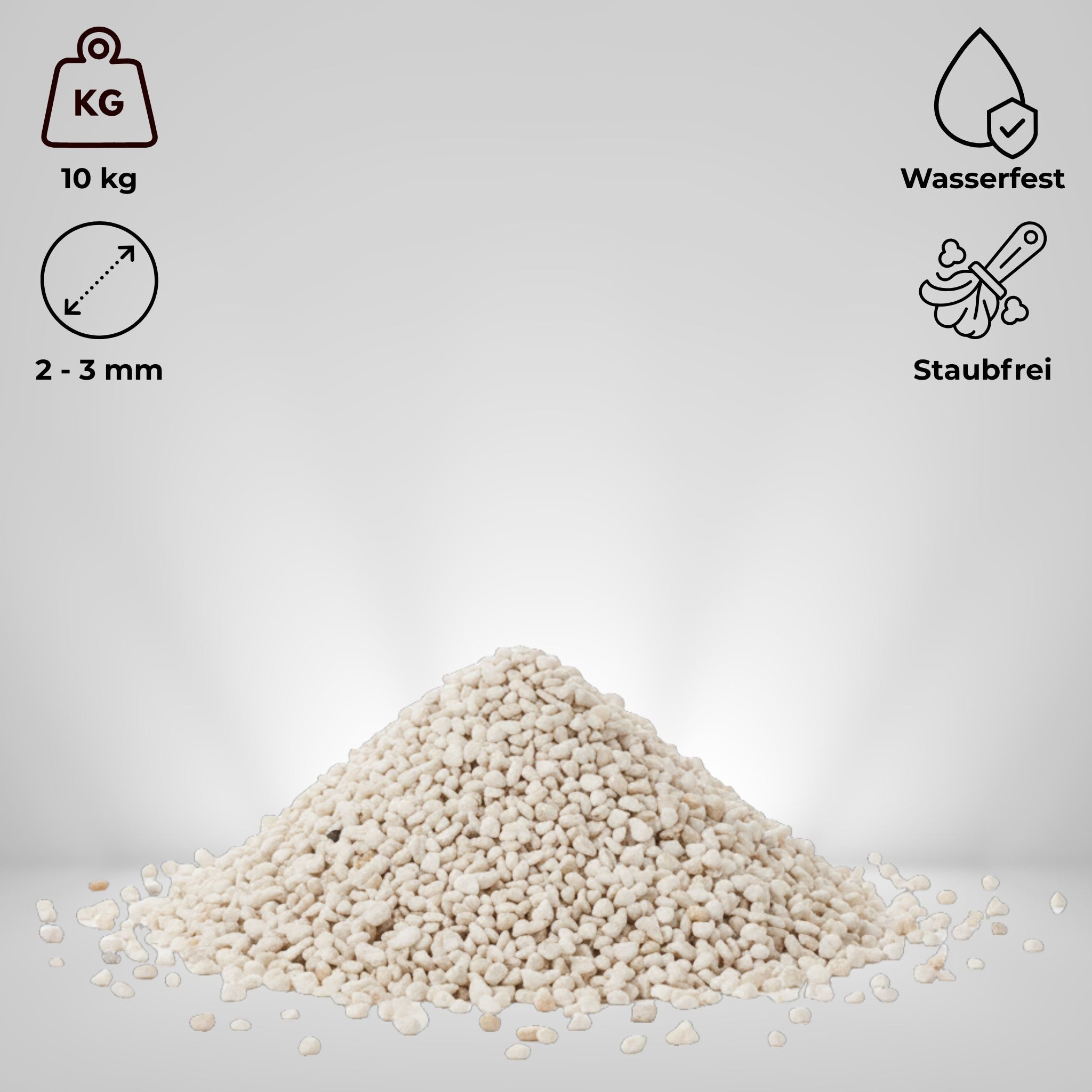 matches21 HOME & HOBBY Dekosand Deko-Granulat creme Ø 2 - 3 mm als Gläser, Vasen Streudeko (1-St)