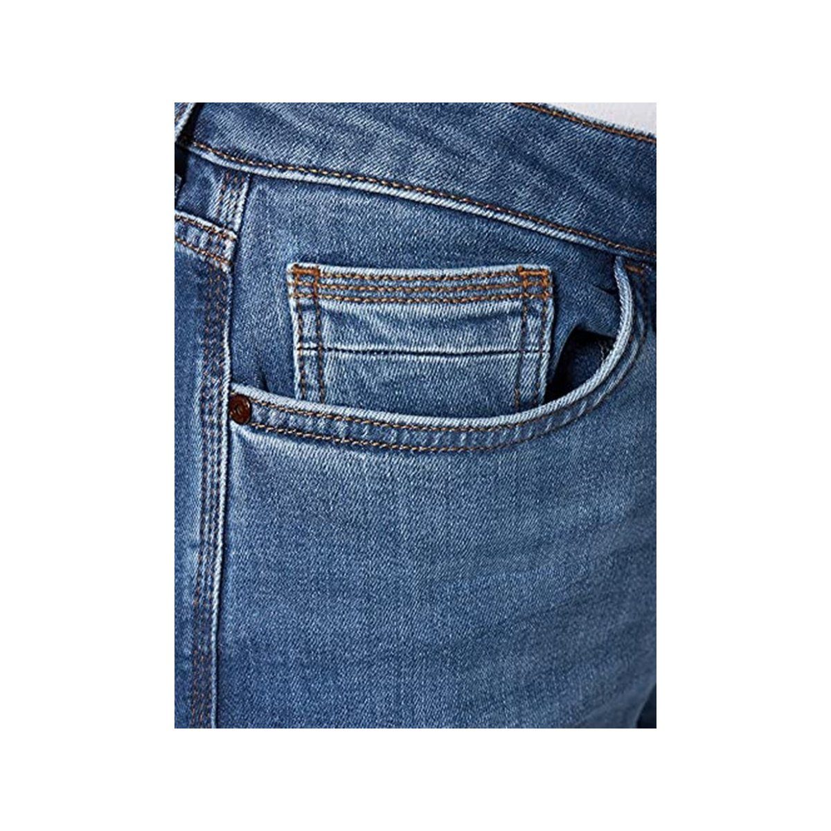 5-Pocket-Jeans active camel blau (1-tlg)