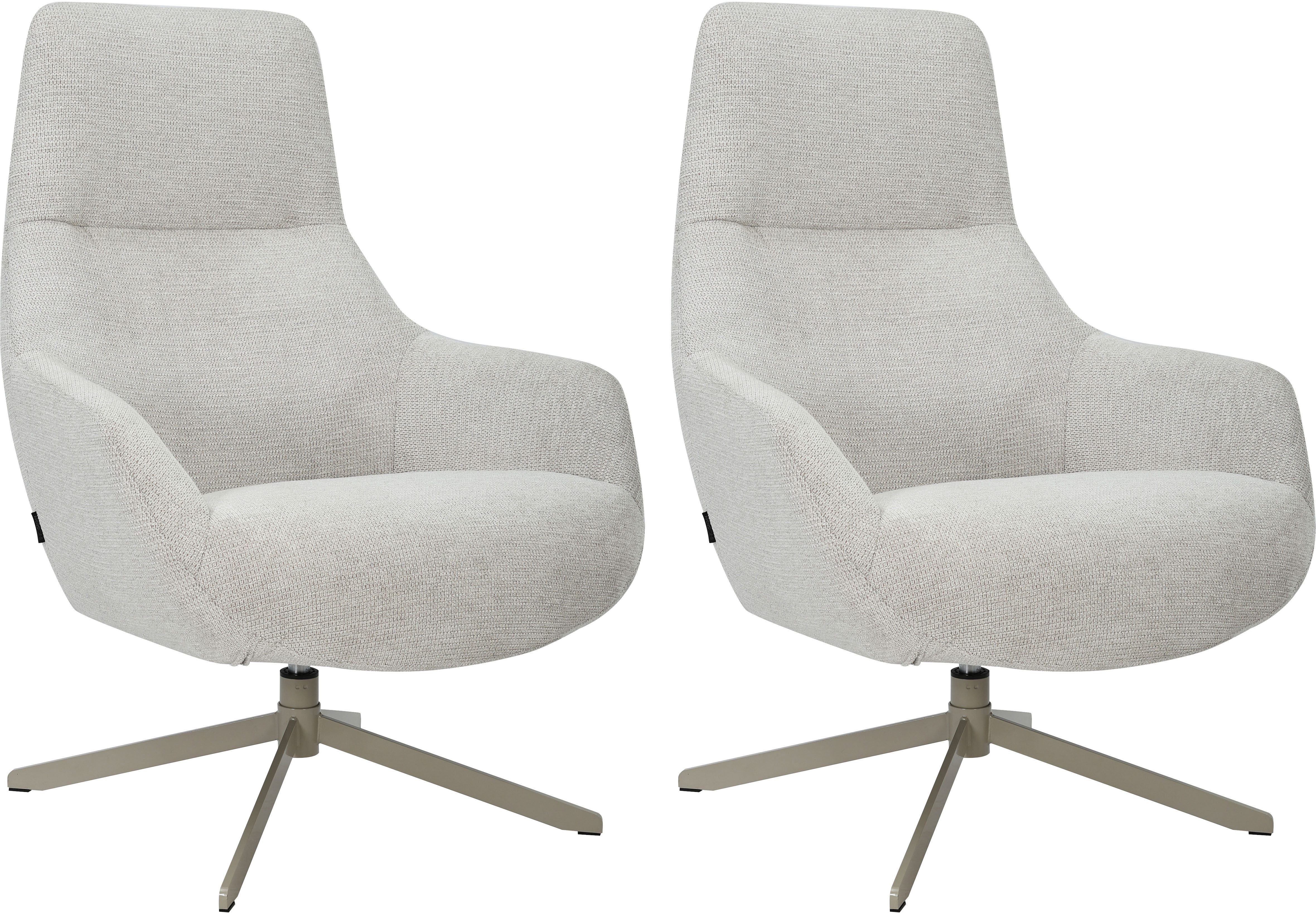 OTTO home Drehsessel CLARINDA moderner Ohrensessel drehbar, TV-Sessel, Relaxsessel, 360-Grad drehbar, robustes Metallgestell