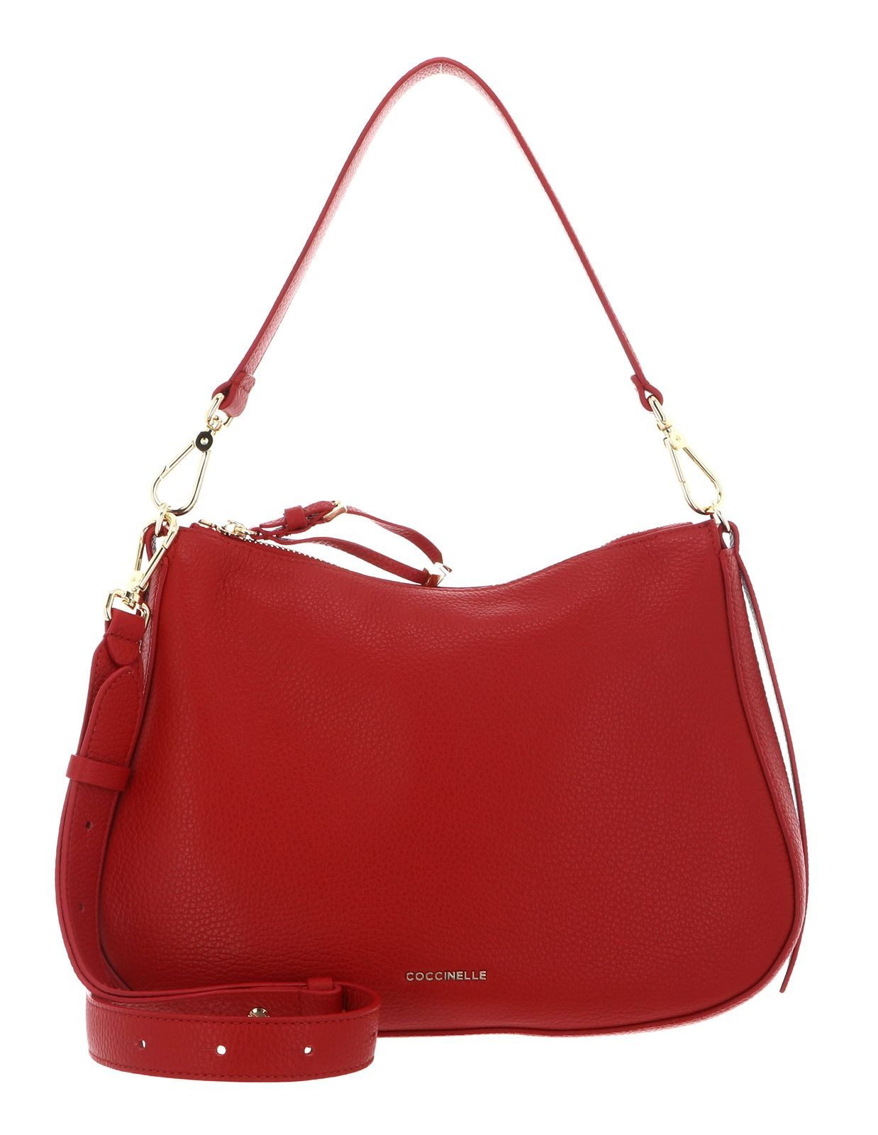 COCCINELLE Schultertasche Shoulderbag, aus echtem Rindsleder