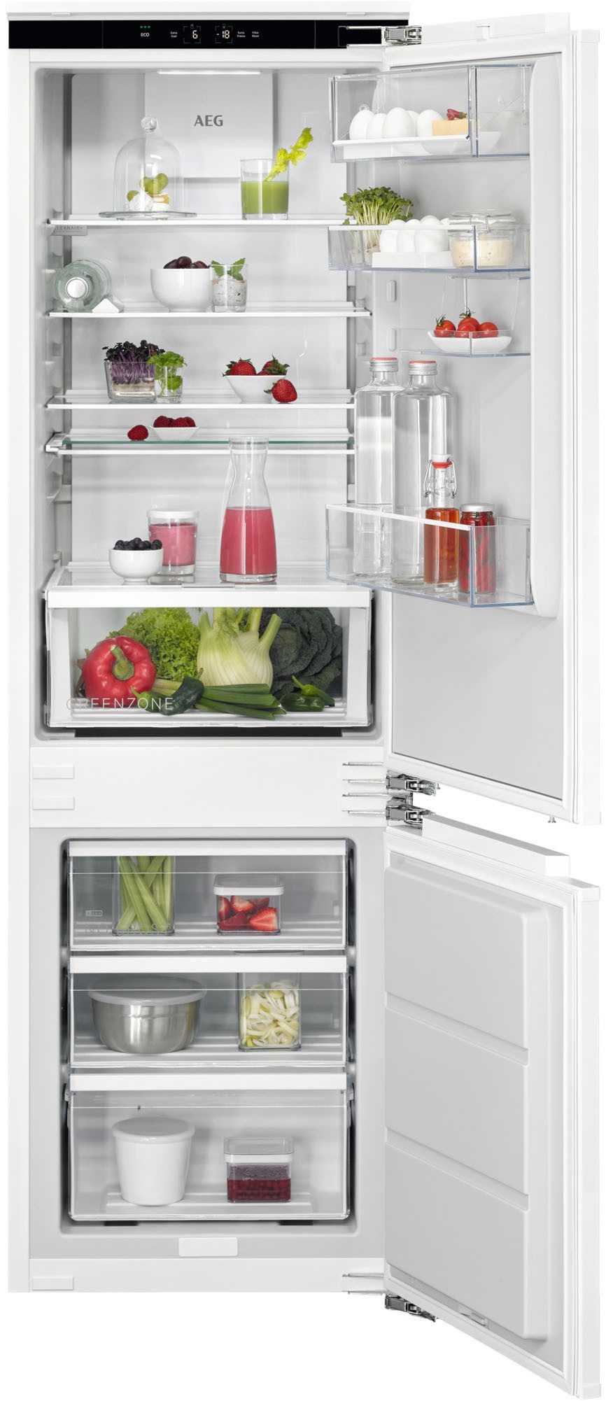 AEG Einbaukühlgefrierkombination 7000 TSC7M183EC, 176,9 cm hoch, 55,7 cm breit, GreenZone-Klimaschublade