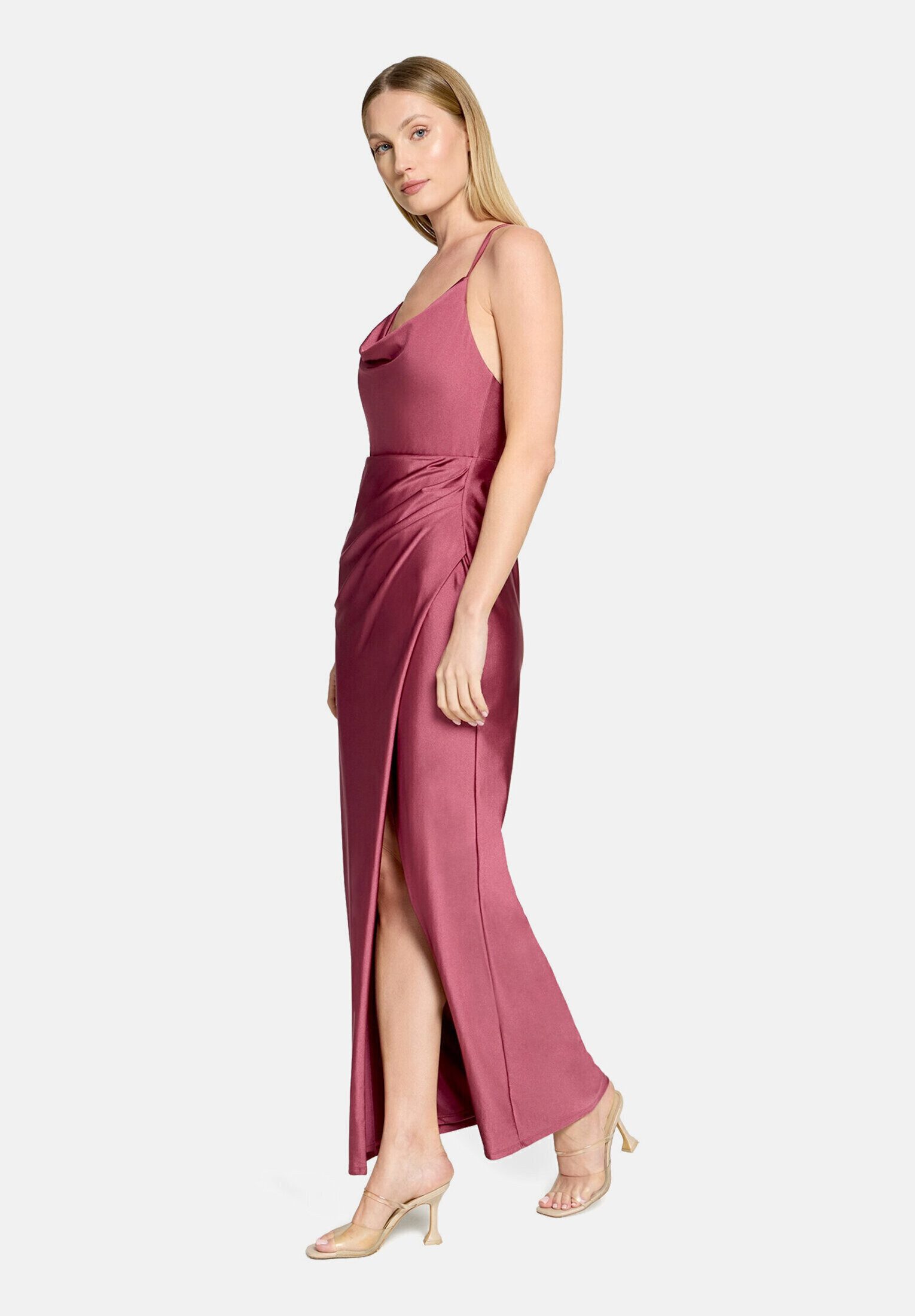 Vera Mont Abendkleid Damen figurbetont Schlitz