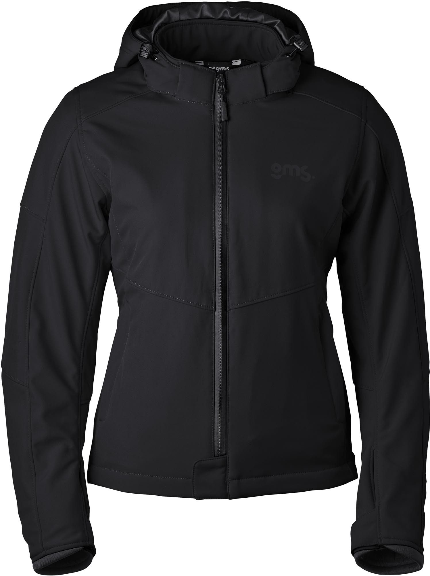 gms Motorradjacke GMS Falcon Neo Softshell wasserdichte Damen Motorrad Textiljacke Verbindungsreißverschluss,Ellenbogenprotektoren enthalten,Schulte