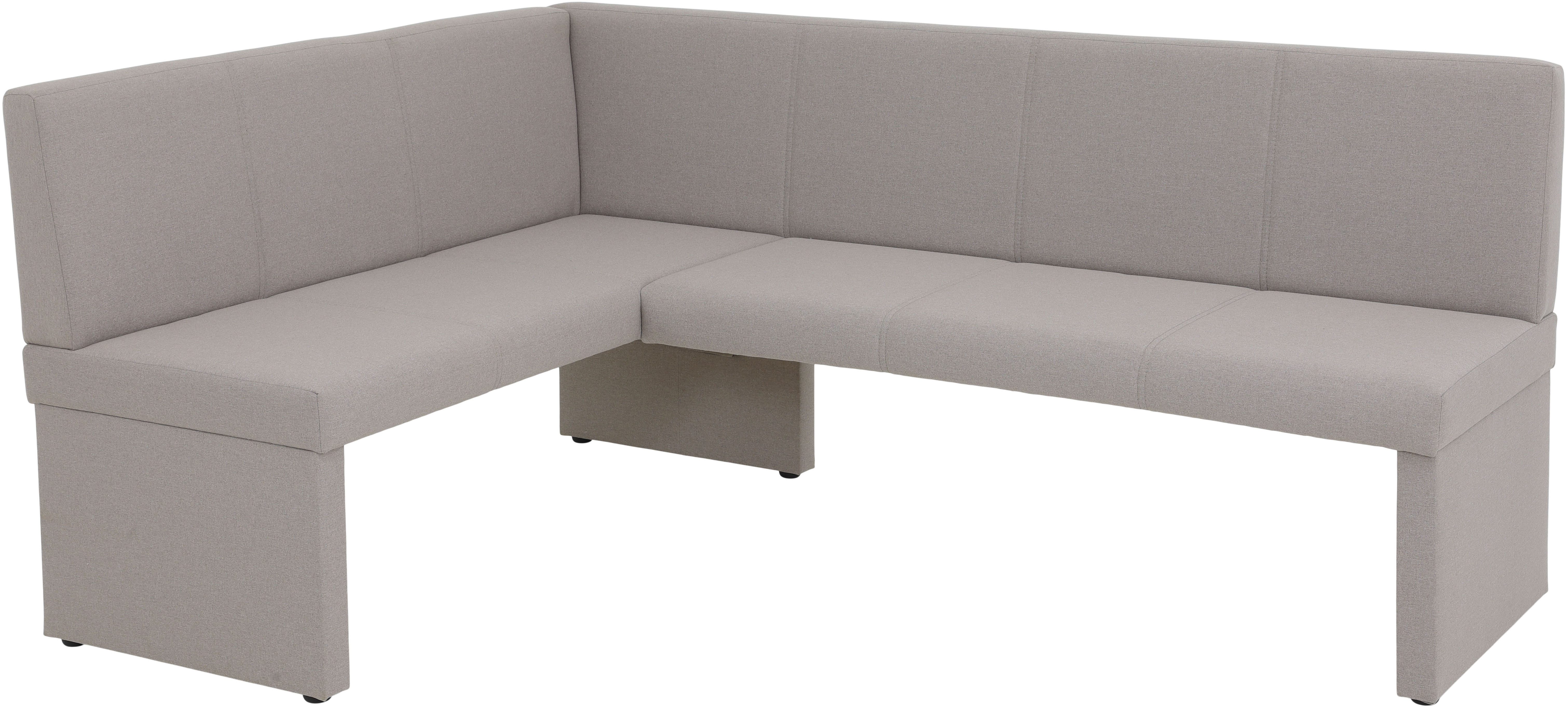 HELA Eckbank TURIN, Eckbank, Gestell aus Holz, gepolstert, in 2 Ausführungen, Webstoff