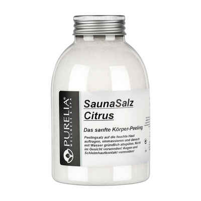 Purelia Sauna-Aufgussset PURELIA Sauna Salz Citrus 650g Peelingsalz Sauna Salz Peeling