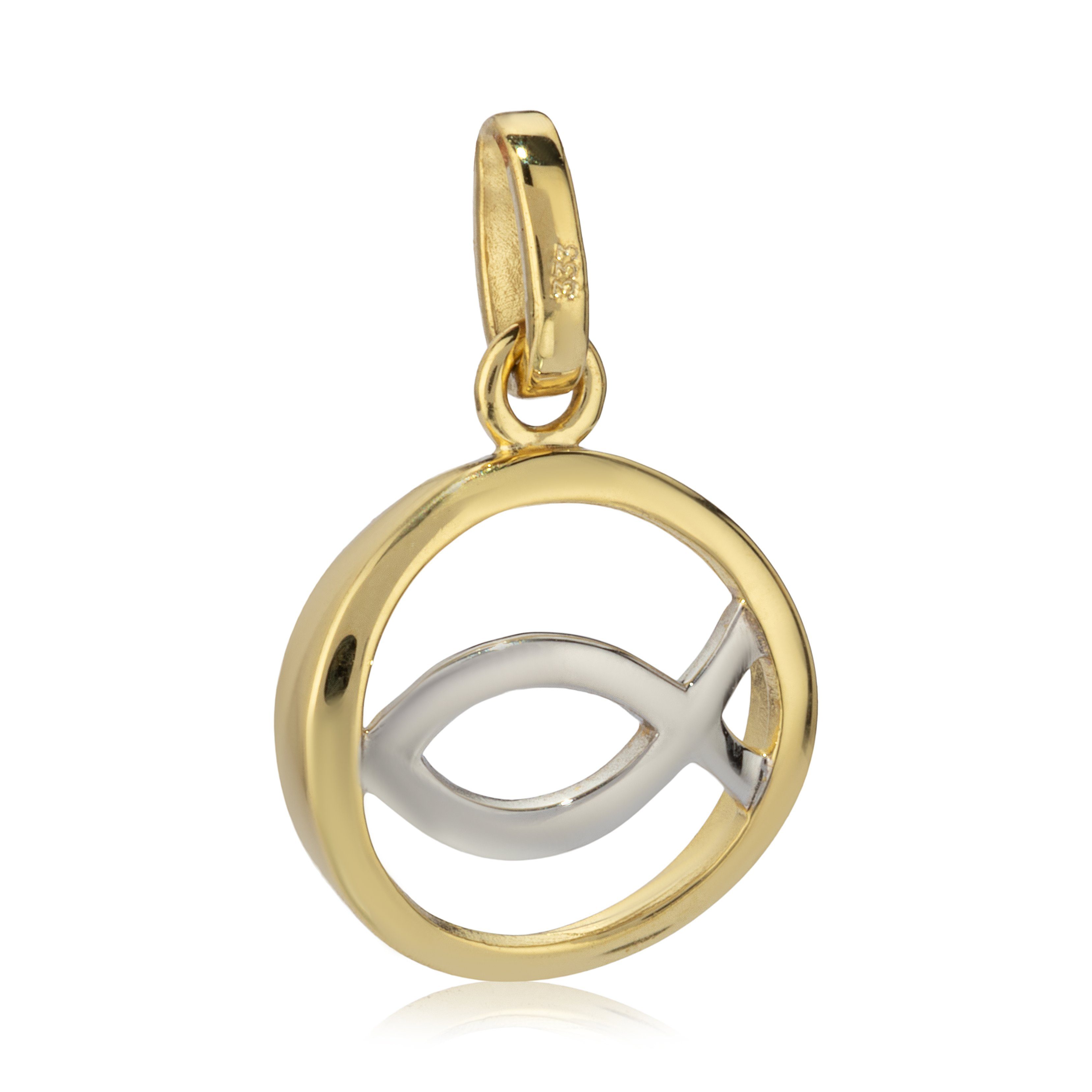 Kettenanhänger Kettenanhänger Ø11,4mm 333 Gelb Gold 8 Karat polie