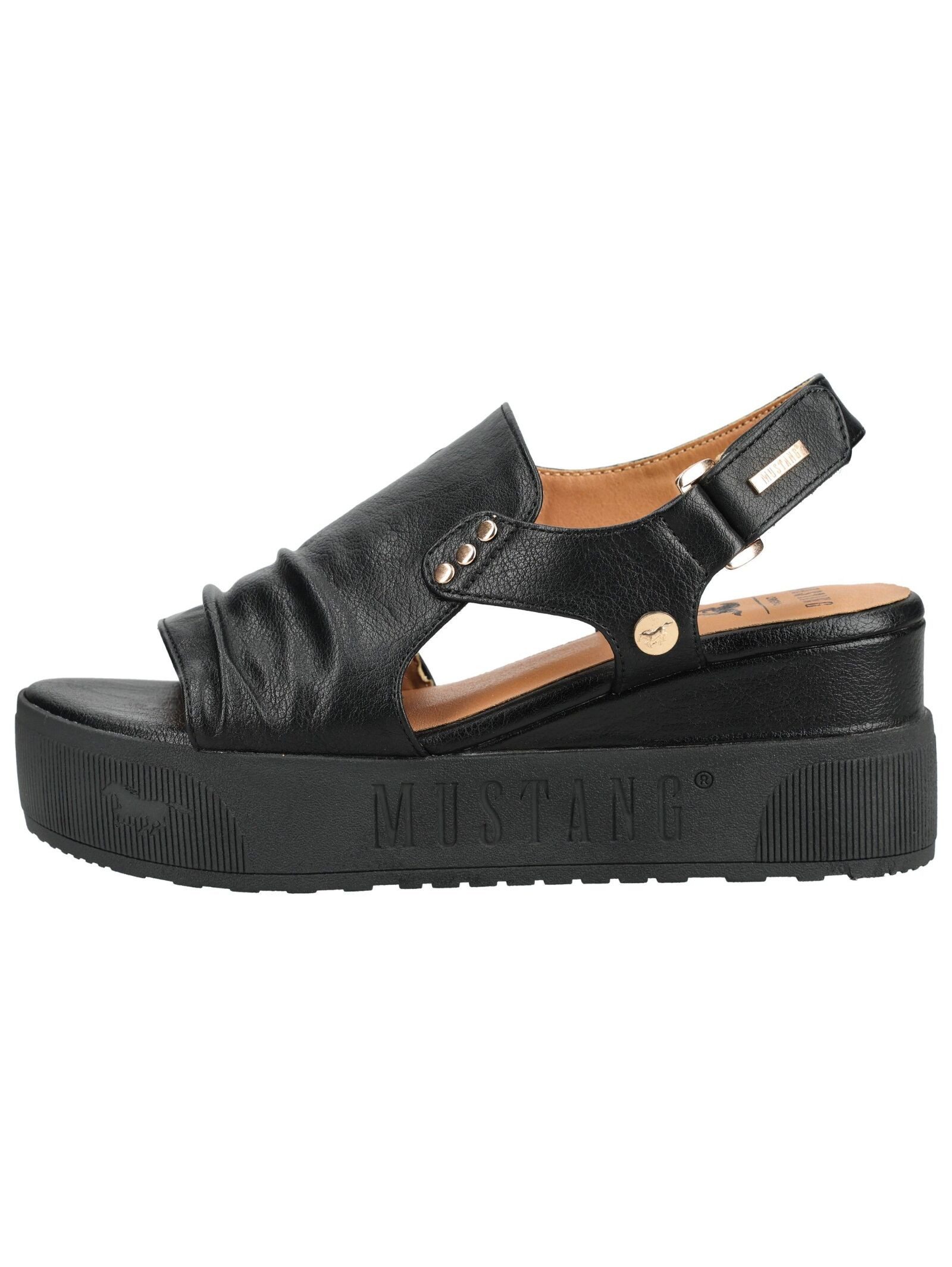 Mustang Shoes Mustang Shoes Sandalen Textil Keilsandalette günstig online kaufen