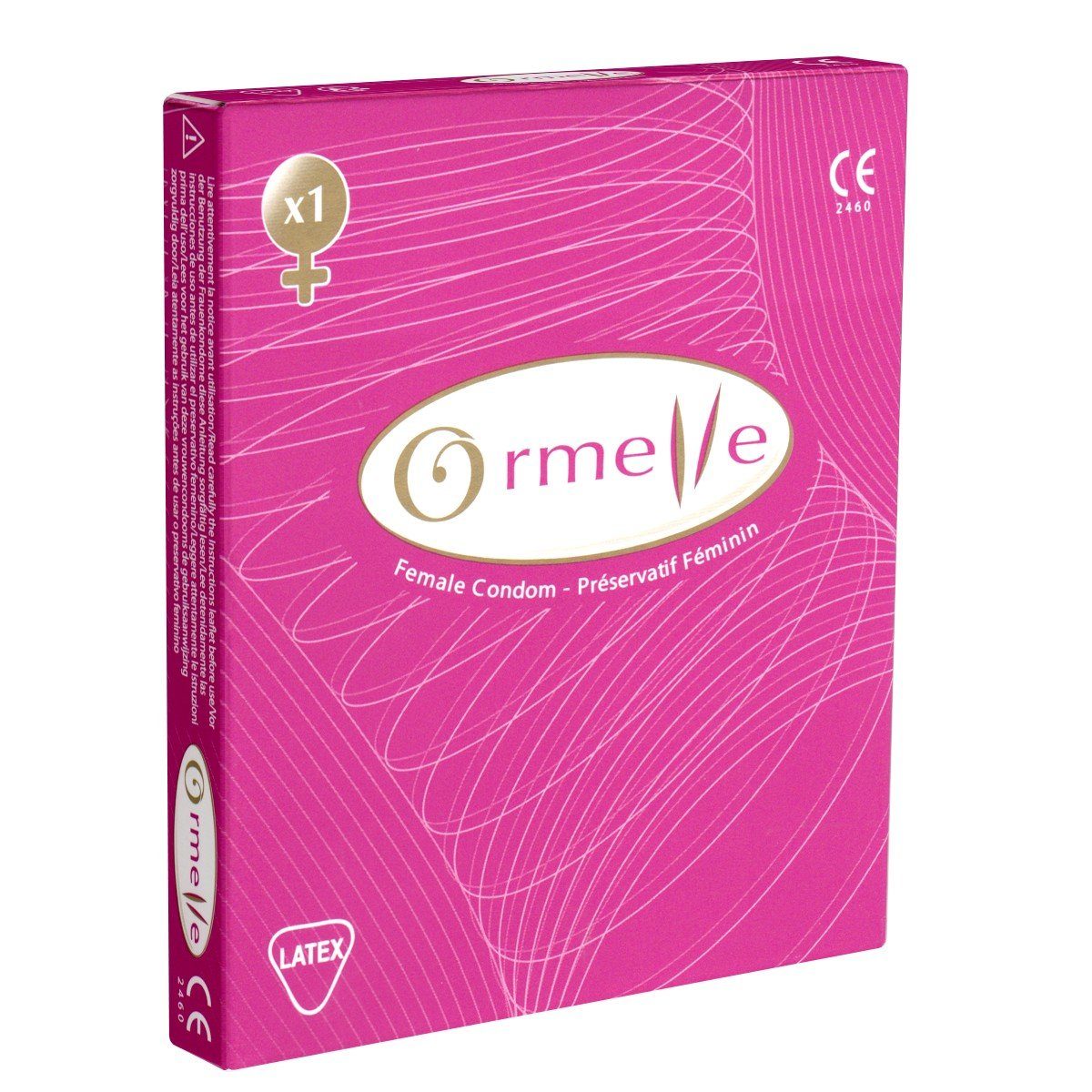 Ormelle Kondome Female Condom Packung mit, 1 St., französische Frauenkondome aus Latex