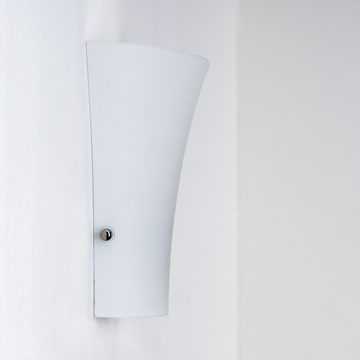 hofstein Wandleuchte »Vazzano« Wandlampe aus Metall/Glas in Weiß, ohne Leuchtmittel, mit Lichtspiel an der Wand, G9 max., mit Lichteffekt