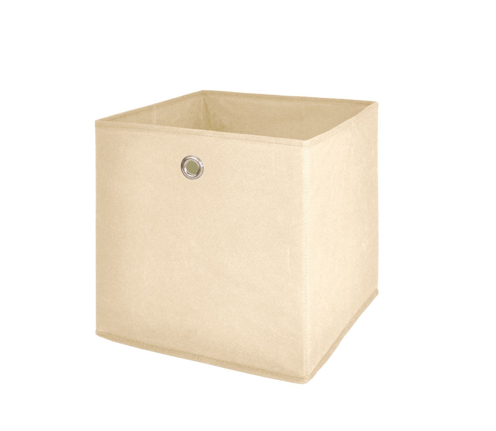 Fun Möbel Faltbox Box Stoffbox- Delta - Größe: 32 x 32 cm - Beige (1 Stück), Made in Europa