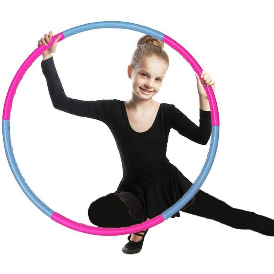 Zeaicos Hula-Hoop-Reifen Hula-Hoop-Reifen Kinder, Fitness Hula Hoop  Abnehmbarer Hula Hoop (6-tlg), Abnehmbar und leicht zu tragen