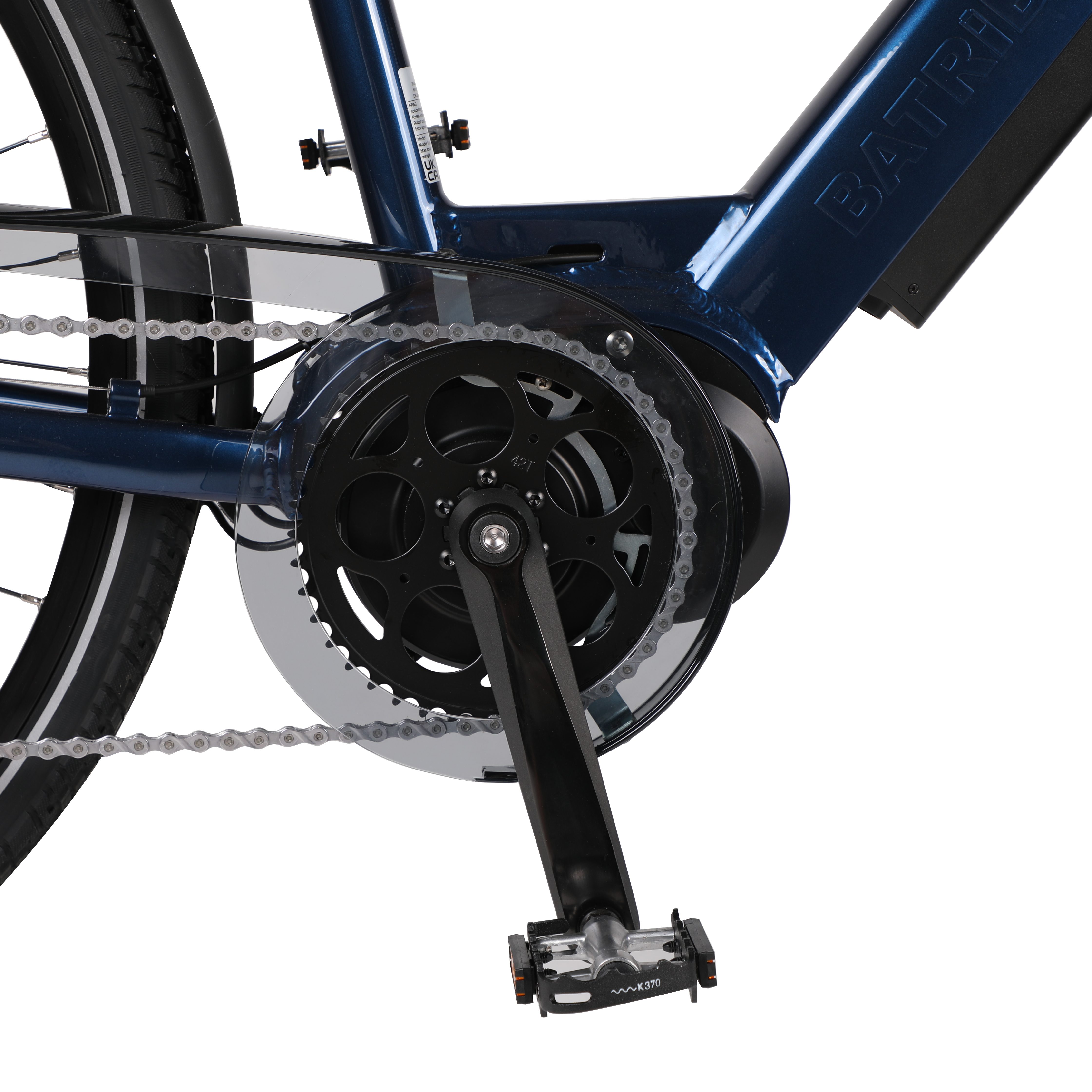 BATRIBIKE E-Bike GAMMA X Jahre den Akku, Shimano Wh Night (Akku-Ladegerät, Schaltwerk, auf Gang Altus Kettenschaltung, Akku-Schlüssel), Blue 3 Motor Garantie Herren, 375,00 Mittelmotor, 8