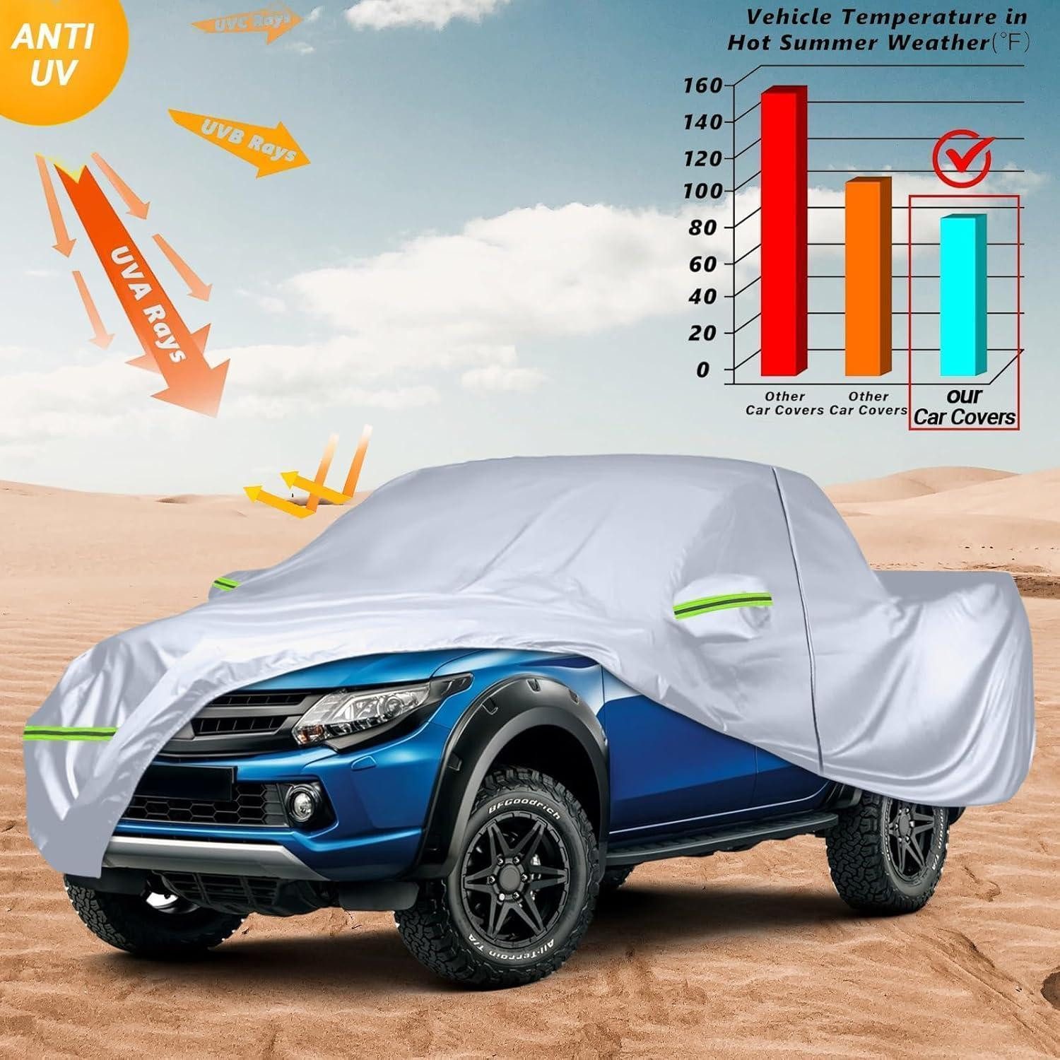 LuxusKollektion Autoplane Autoabdeckung Wasserdicht Vollgarage UV Schutz Double Cab Pickup