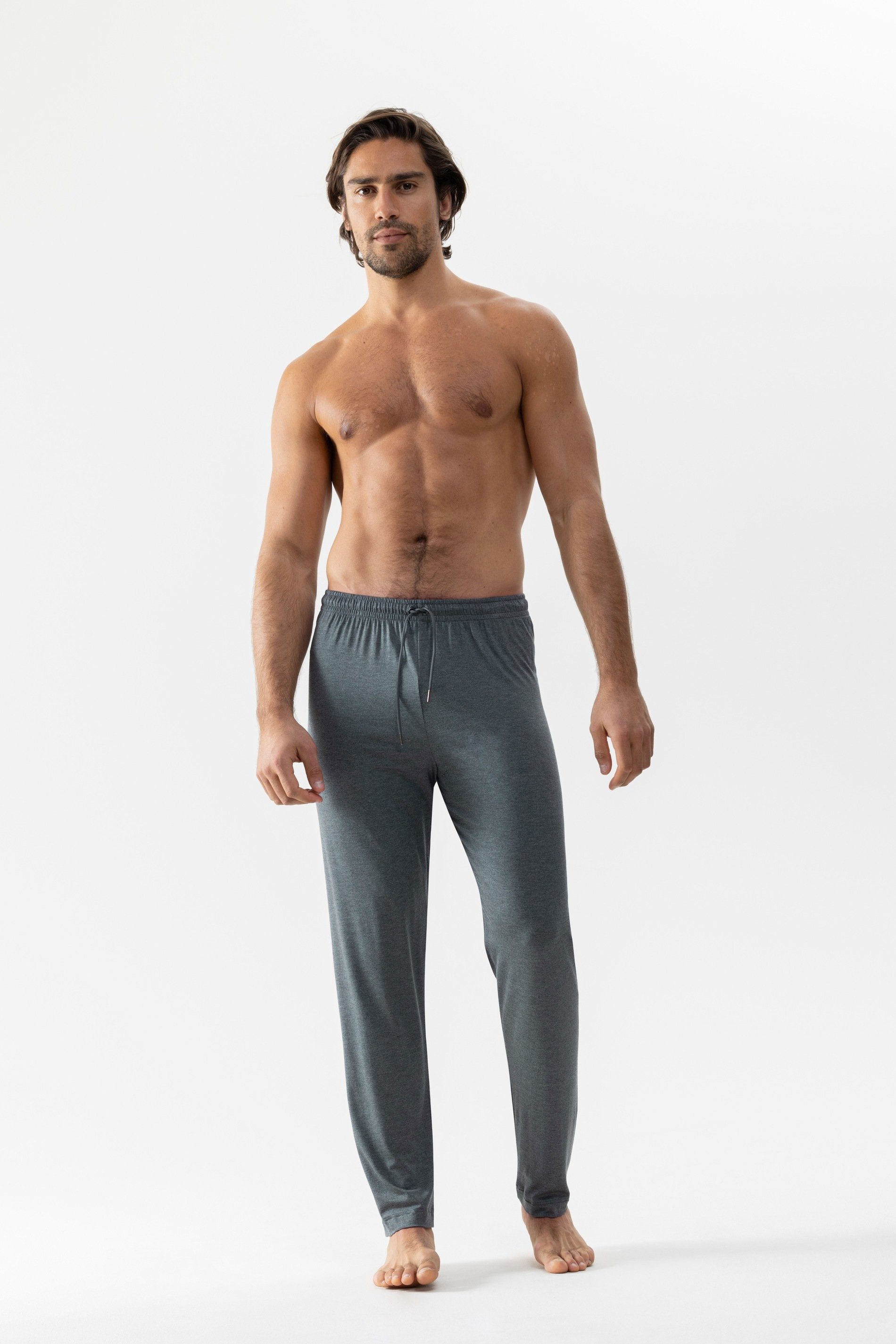 Mey Loungehose Mey Männer Hose lang 65661 quartz melange (1 Stück, 1-tlg., 1 Stück)