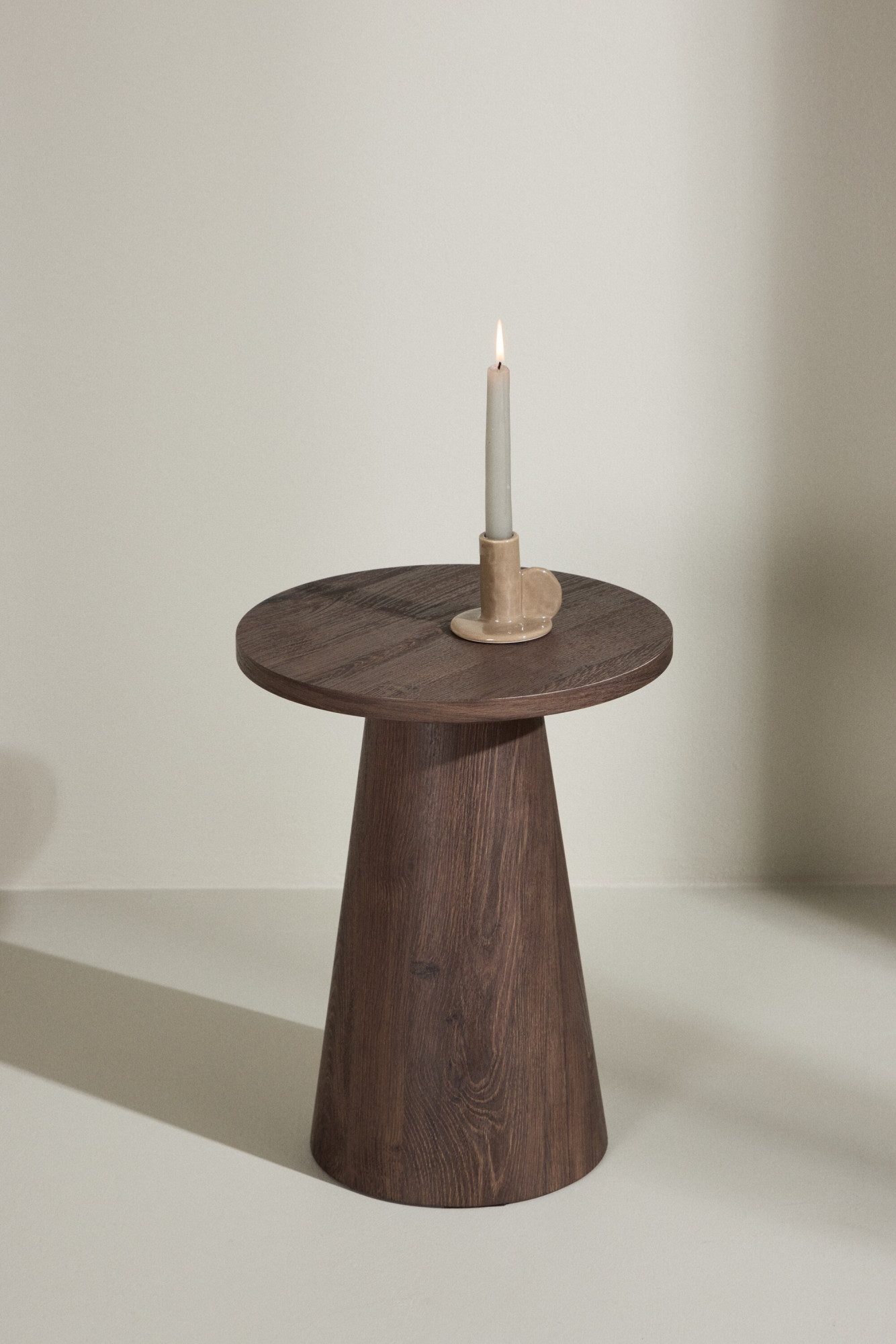Venture Home Beistelltisch Lanzo, kompakter runder Beistelltisch, schlicht & elegant, Ø 35 cm, Ablagetisch, MDF, rund, leicht, kompakt, vielseitig, modern