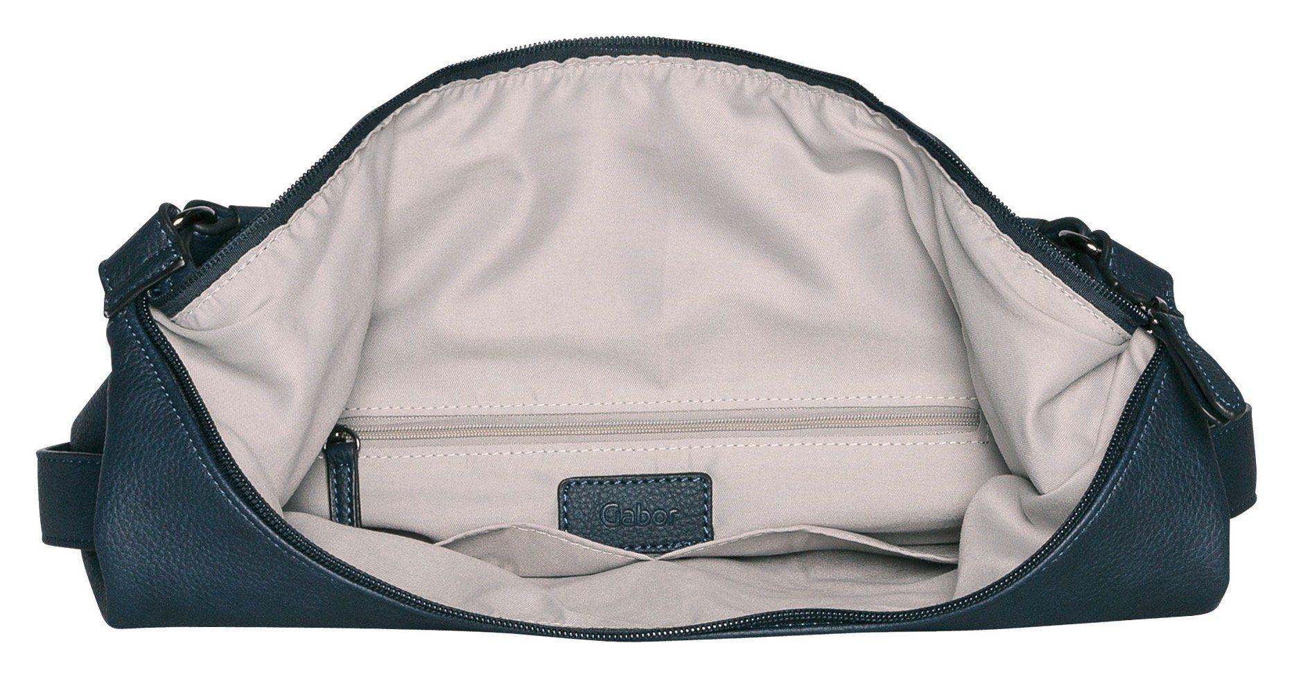 Gabor Hobo Malu, aus weichem genarbtem Lederimitat mit raffinierten Cut-Outs