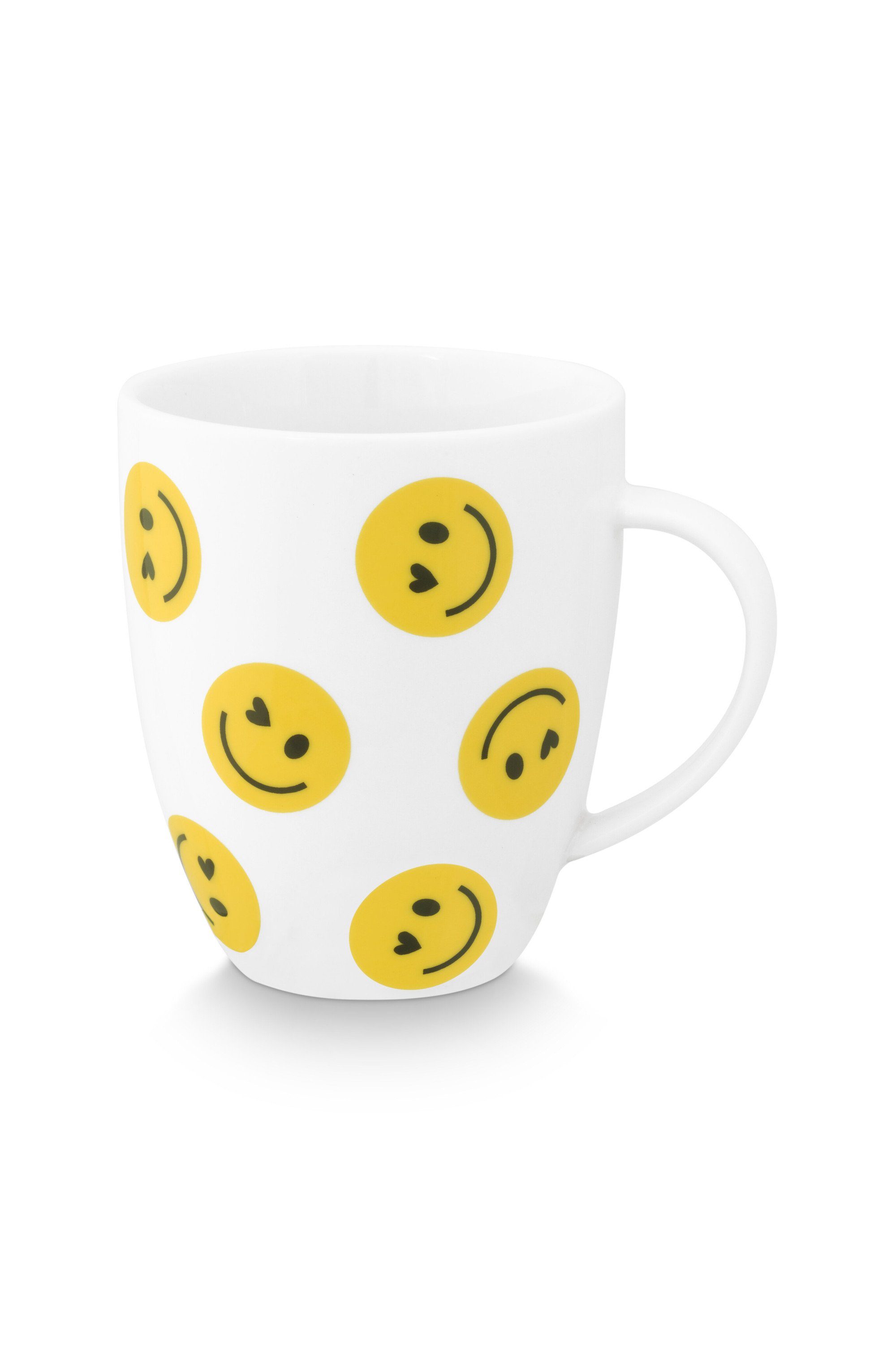 vtwonen Tasse VT Wonen Tassen Set aus der Serie SMILE, 2 Stück a 250 ml., gelb, Keramik