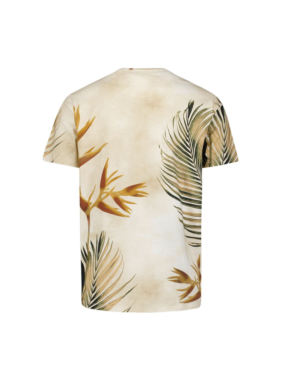 NO EXCESS T-Shirt - sommerliches Kurzarmshirt in tropischem Print