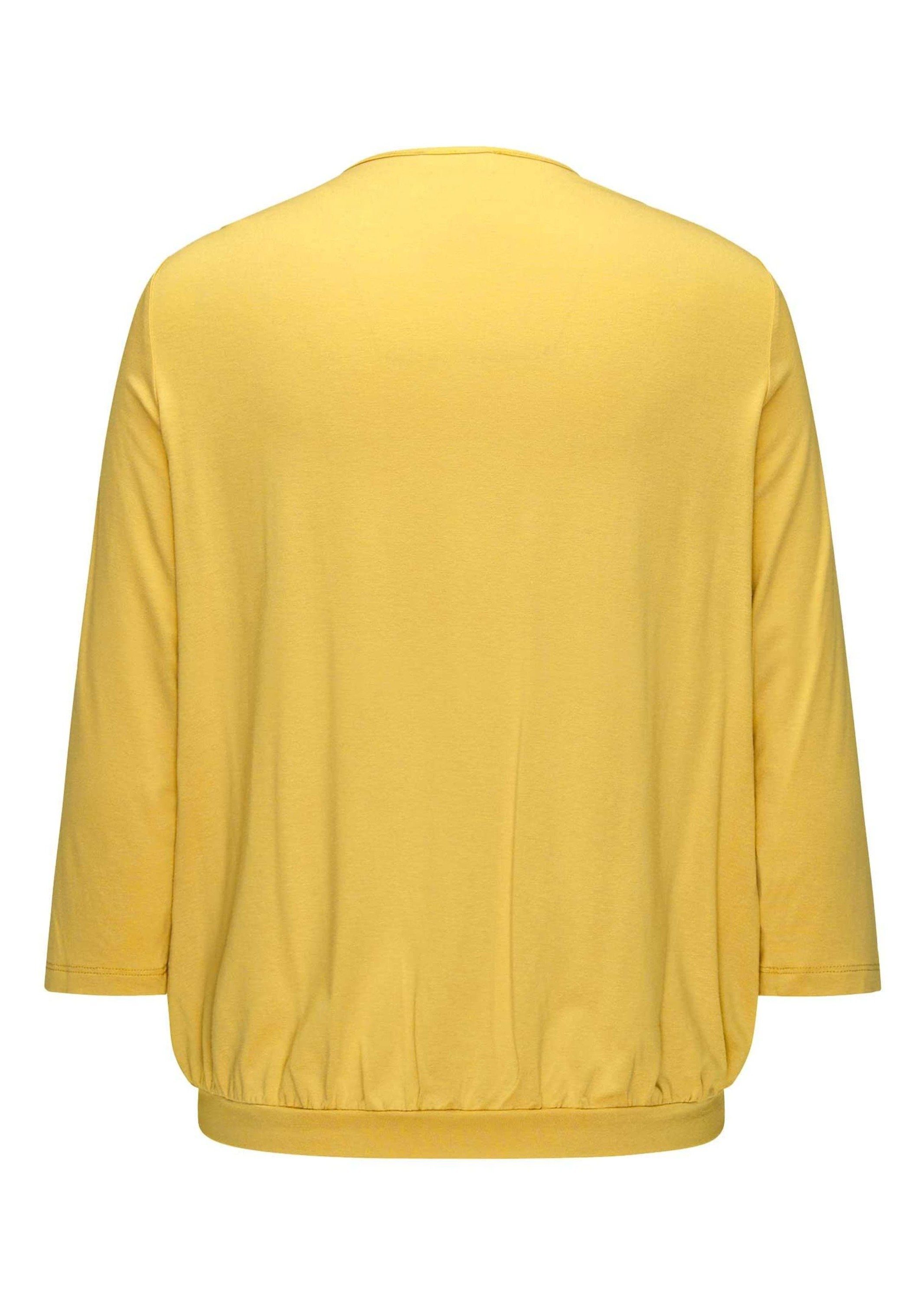 GOLDNER Shirtbluse Chiffon-Shirt mit 3/4-Arm, Rundhals günstig online kaufen