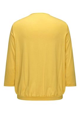 GOLDNER Kurzarmbluse Gepflegtes Shirt in eleganter Blusen-Optik
