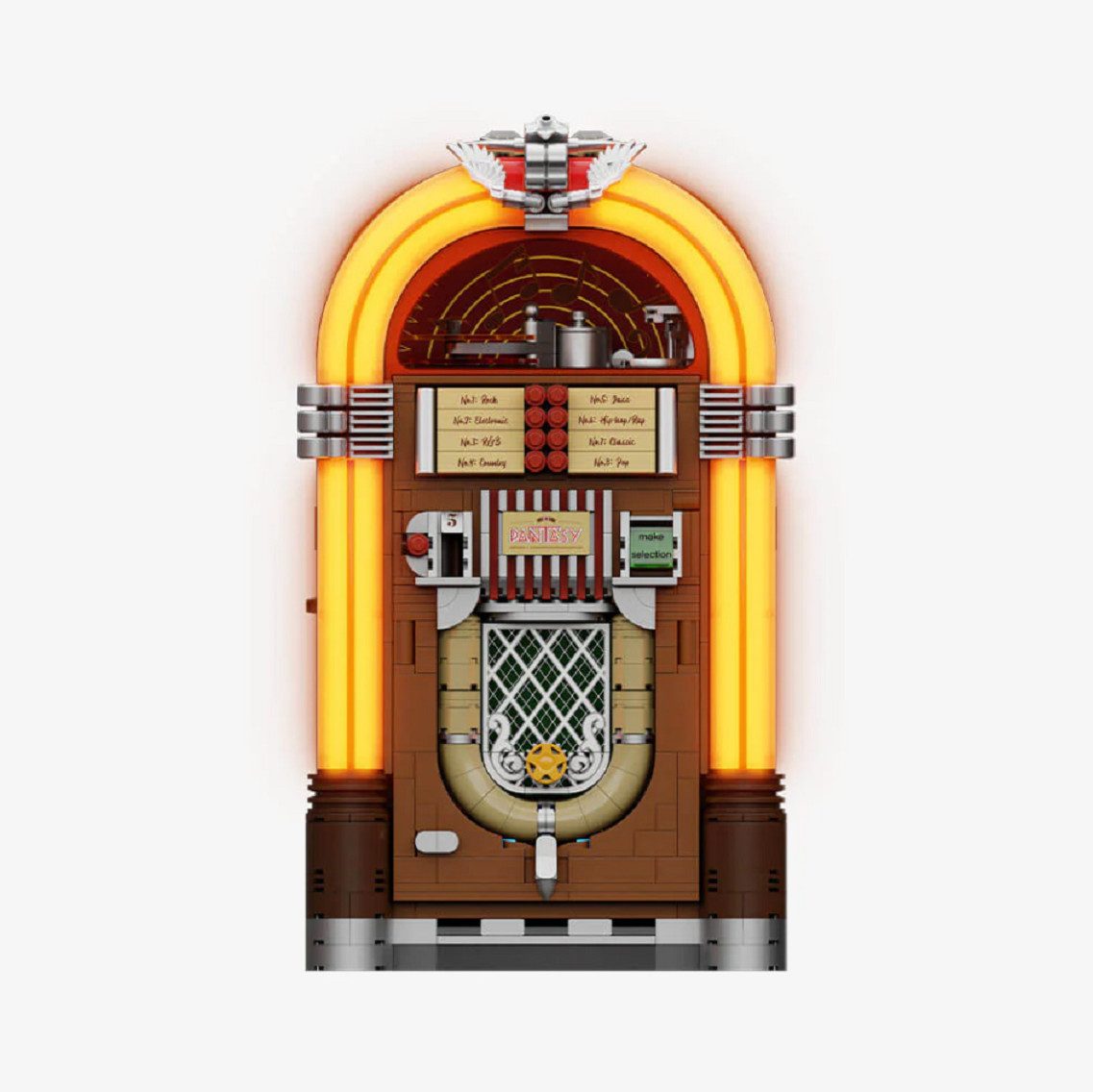 Pantasy Pantasy 85020 Retro Jukebox 1.273 Teile Klemmbausteine Bausteine Konstruktions-Spielset, (1273 St)
