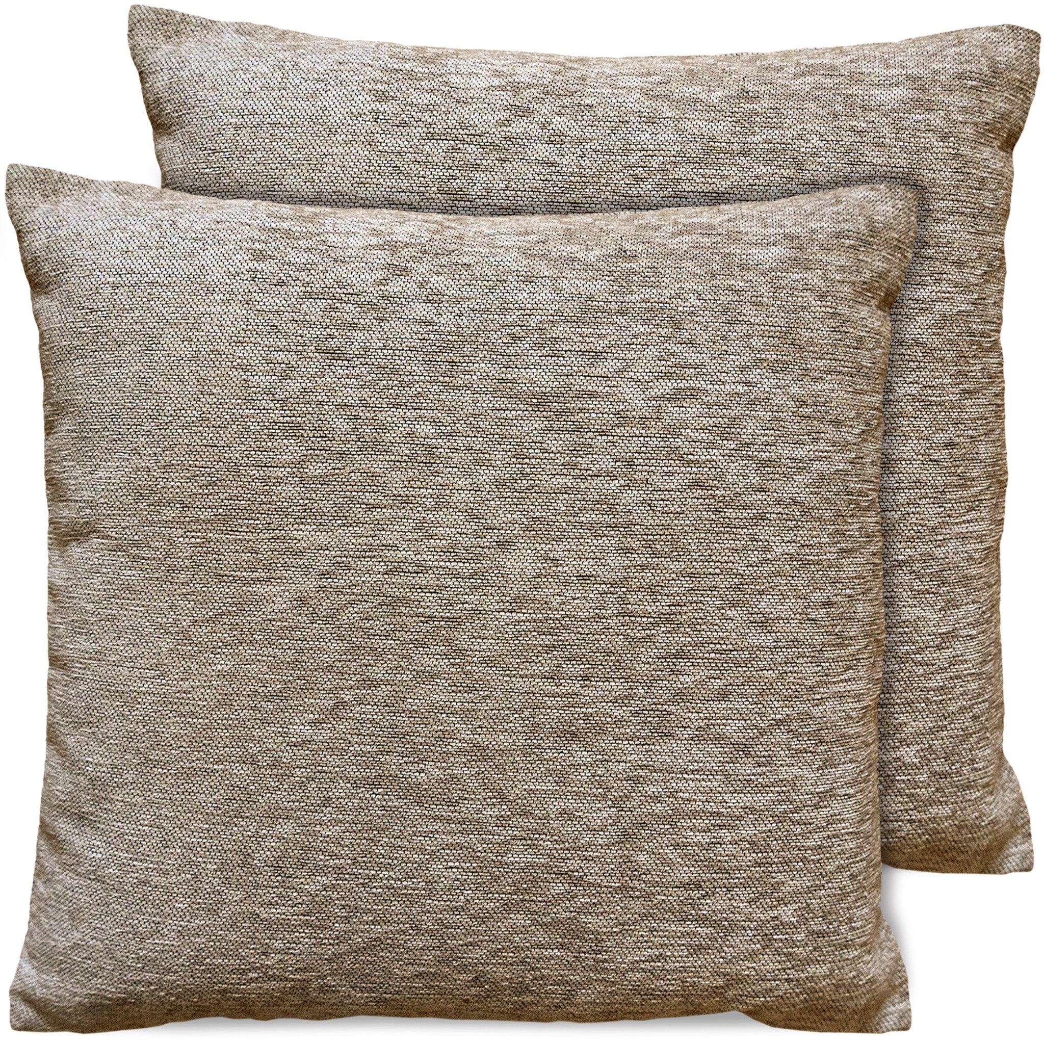 matches21 HOME & HOBBY Kissenbezüge 2er Set Kissenhüllen 45x45 cm beige mel günstig online kaufen