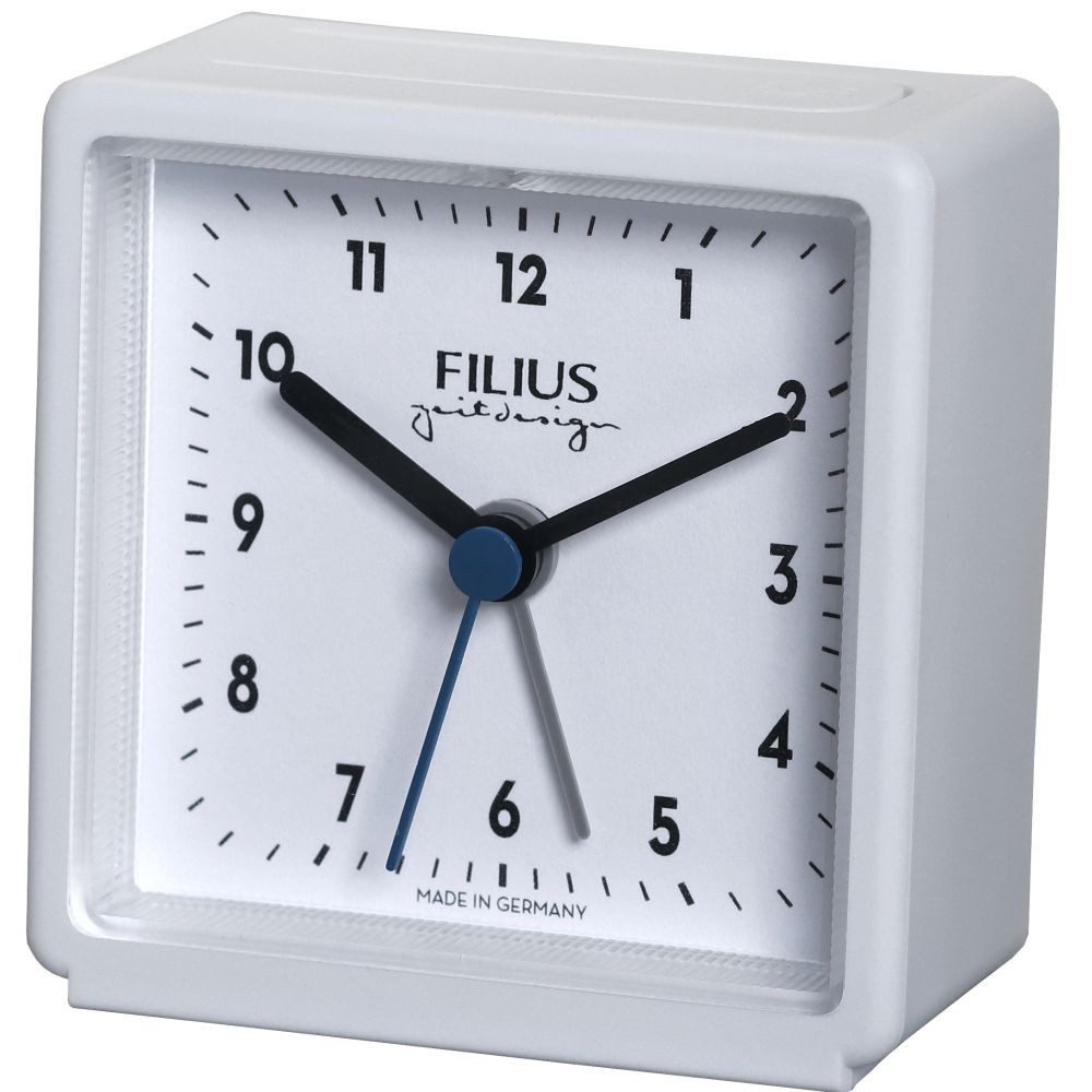 FILIUS zeitdesign Wecker FILIUS Quarz Wecker 0540-0 weiß Snooze Beleuchtung Crescendo Alarm