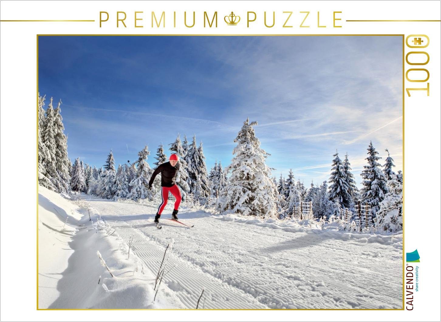 von 48 64 Foto-Puzzle x Val CALVENDO CALVENDO Thoermer, Lege-Größe 1000 Puzzle Bild in 1000 Teile Puzzleteile Puzzle cm Skirennen Masserberg