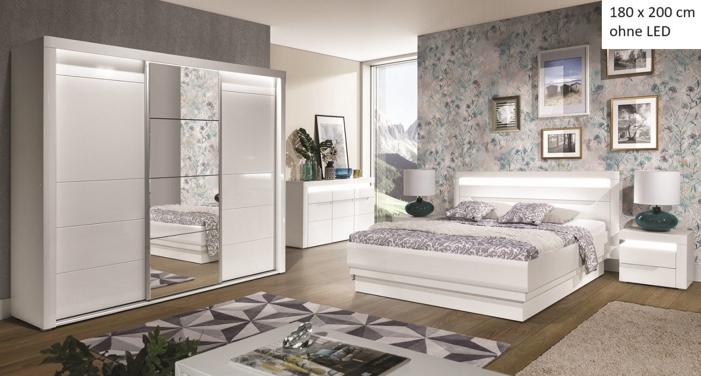 QMM TraumMöbel Schlafzimmer-Set Schlafzimmer komplett Iris günstig online kaufen