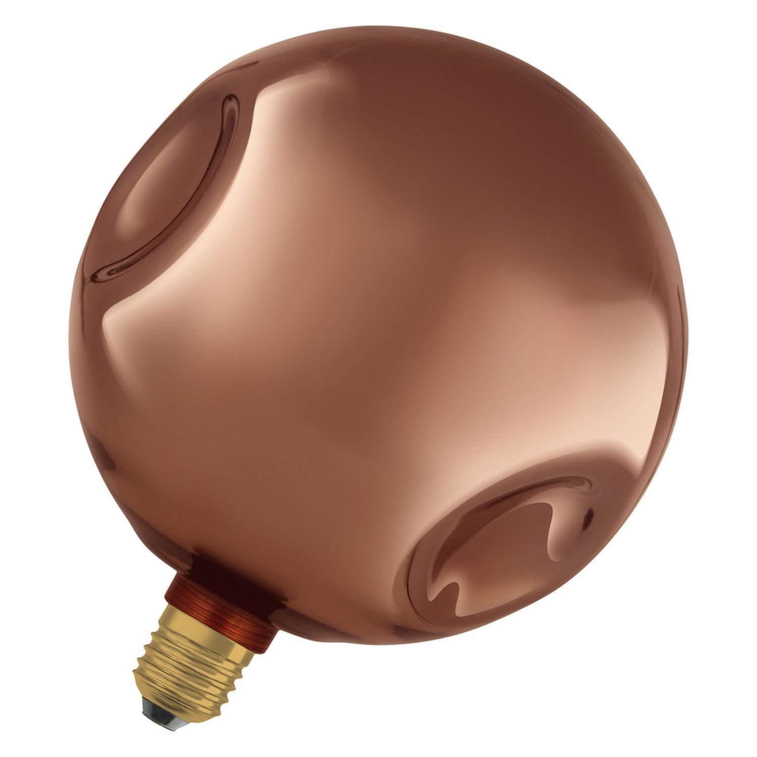 Licht-Erlebnisse LED-Leuchtmittel LAMP, E27, Warmweiß, E27 Ø 20 cm groß 2700 K 300 lm warmweiß Glas Rosé Deko Lampe