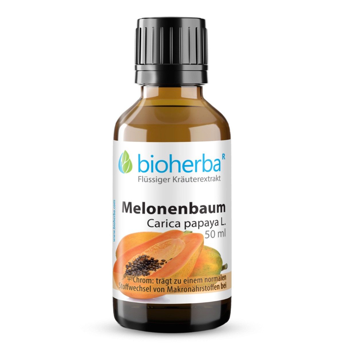 BIOHERBA R Melonenbaum Carica papaya L. Tropfen Tinktur 50 ml Nahrungsergänzungsmittel